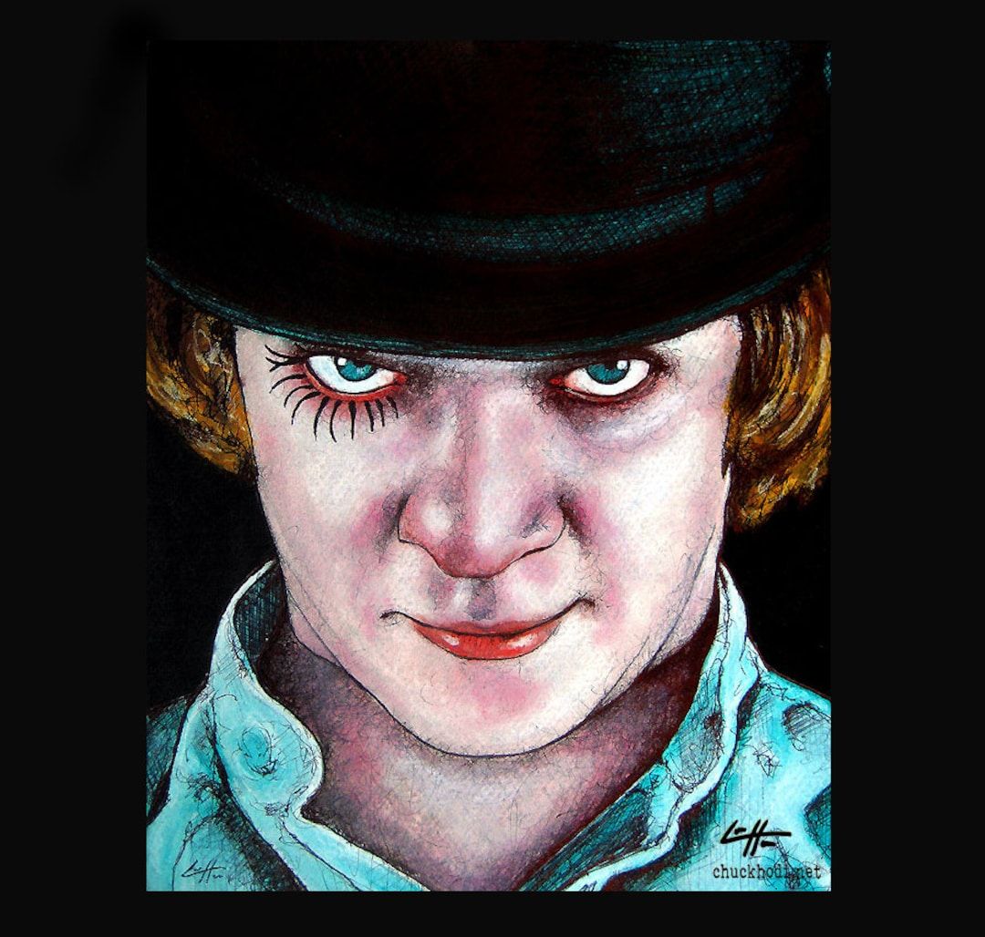 1080x1028 Alex Delarge- A Clockwork Orange Malcolm Mcdowell Stanley Kubrick Vintage Violence Gangs Murder Society British Punk Pop Art
