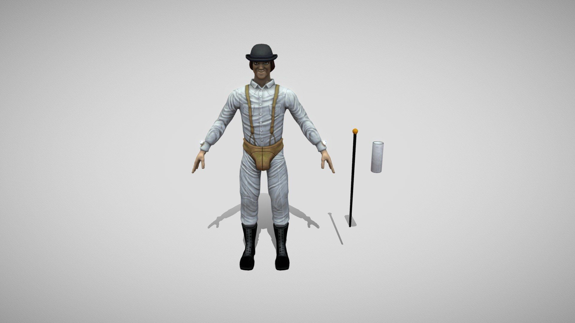 1920x1080 Alex Delarge Clockwork Orange Free 3D model by RogerJimbo [2a7160b]