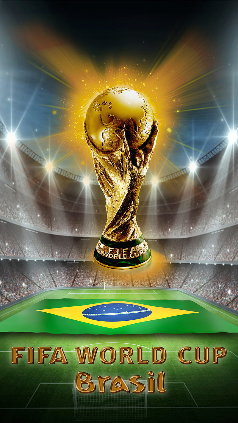 800x1422 World Cup brazil, fifa, flag, trophy, world cup, HD phone wallpaper