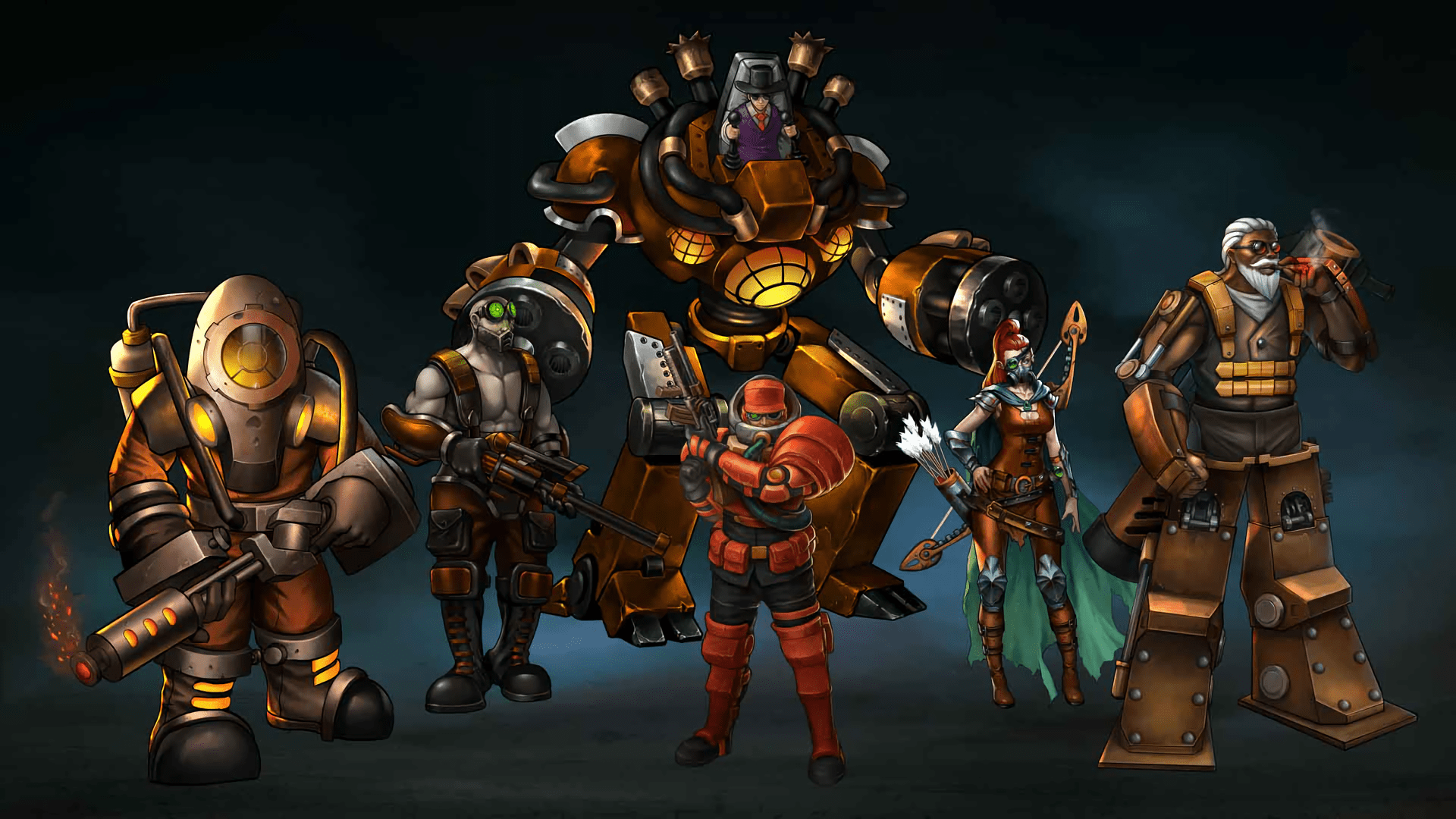 1920x1080 Steampunk Heroes of They Are Billions HD Wallpaperx1080