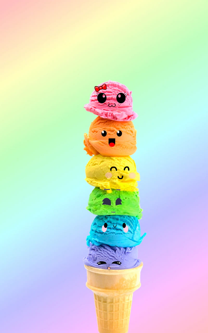 800x1280 HD cone ice cream wallpaper