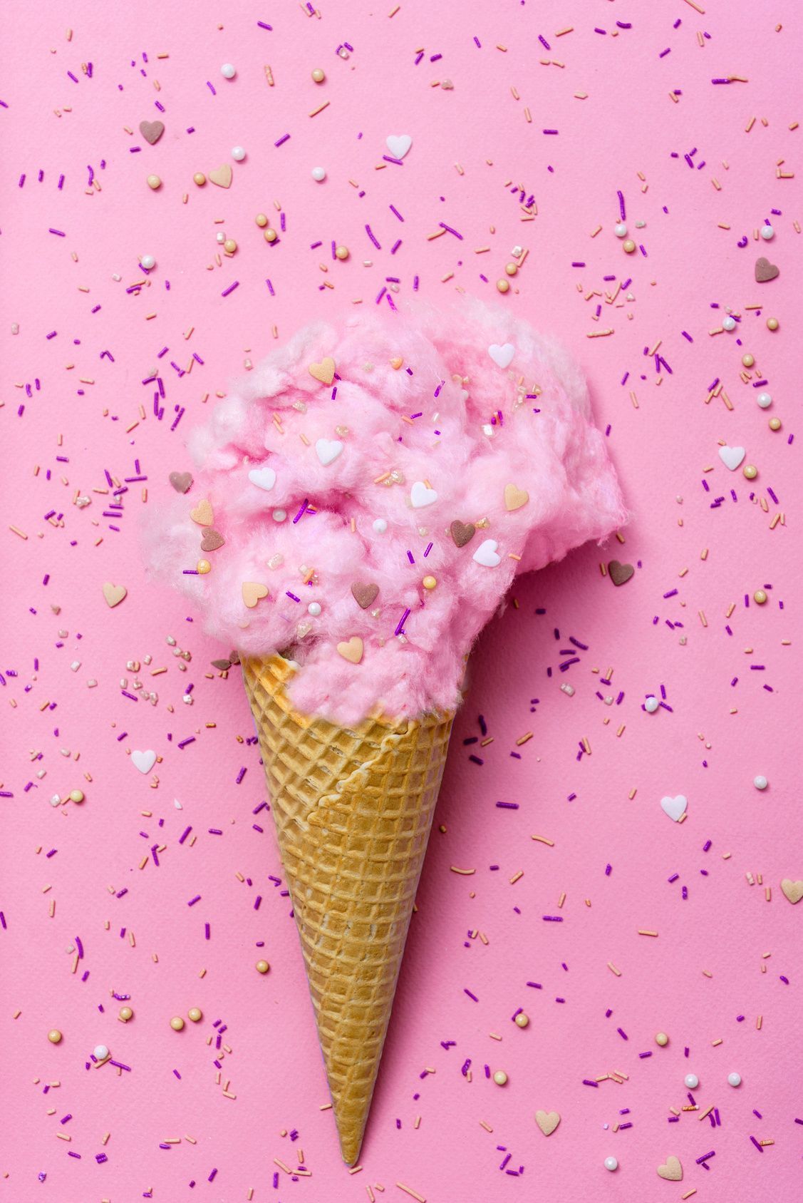 1127x1687 Pink Ice Cream Wallpaper