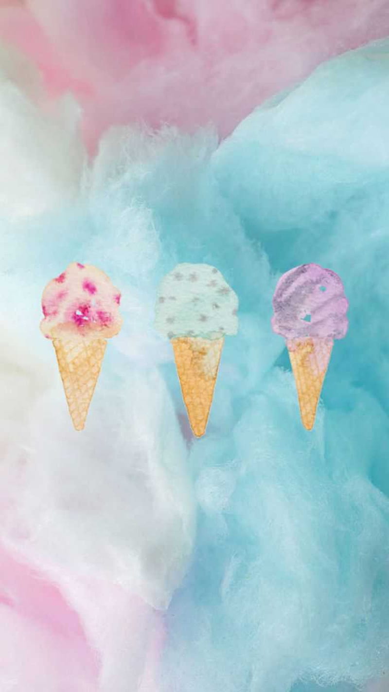800x1422 Ice Cream, Cute Pink Ice Cream, HD phone wallpaper