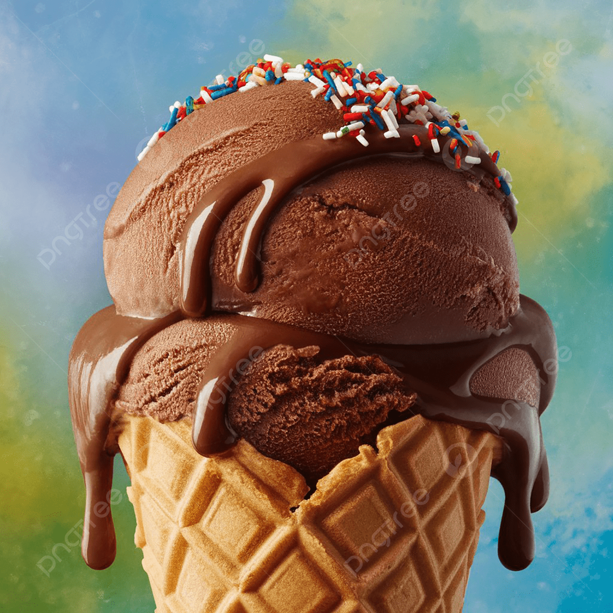 1200x1200 A Close Up Mouth Watering Shot Of Perfectly Scooped Chocolate Ice Cream Cone, Chocolate Ice Cream, Cone Ice Cream, Ice Cream Background Image And Wallpaper for Free Download
