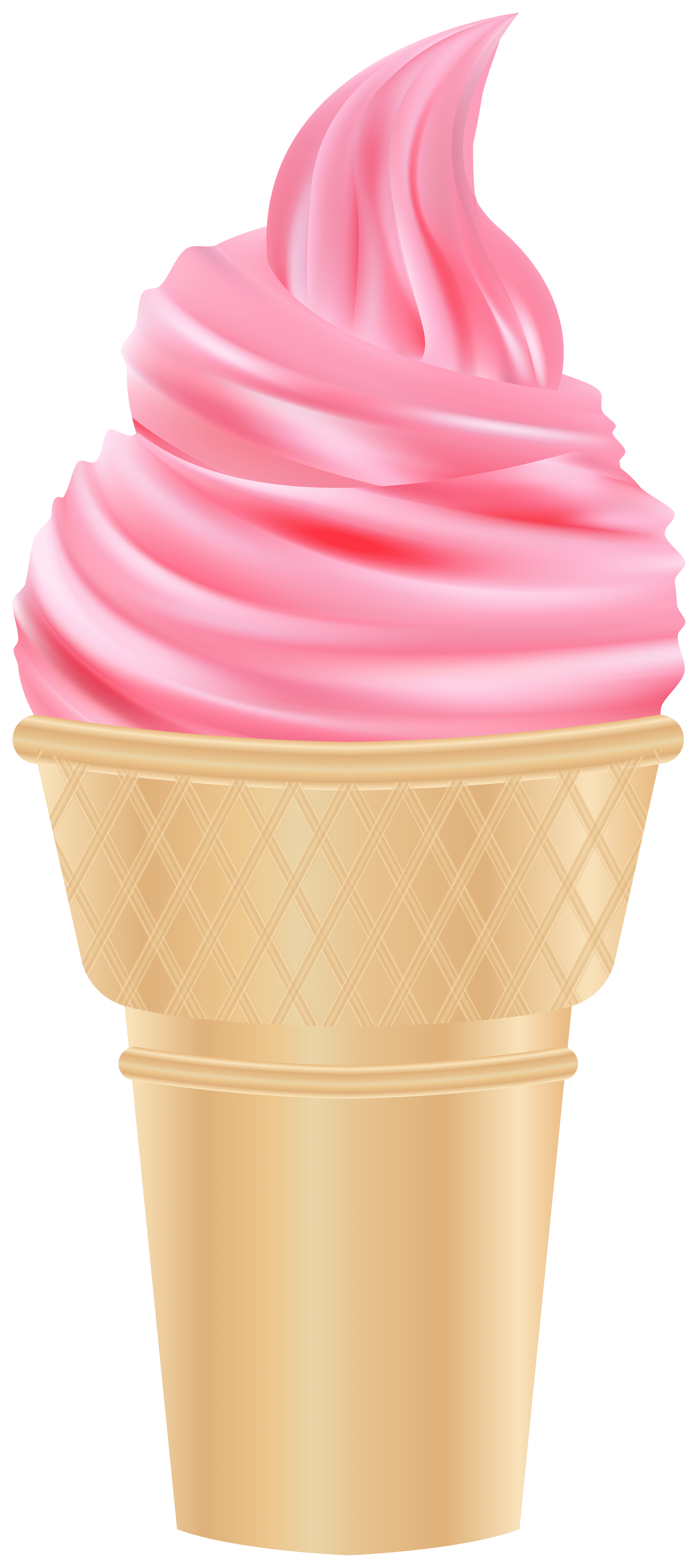 3562x8000 Pink Ice Cream Cone​-Quality Free Image and Transparent PNG Clipart