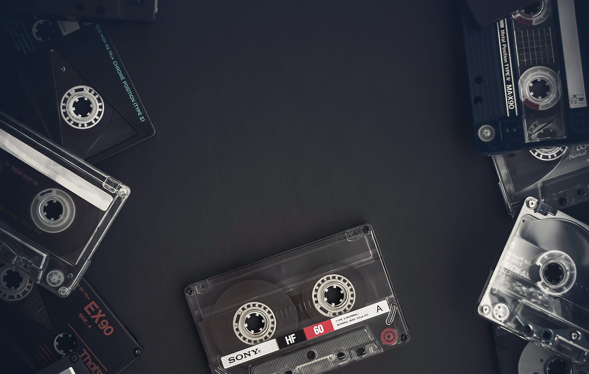 2048x1300 Wallpaper music, background, cassette for mobile and desktop, section музыка, resolution 2048x1300