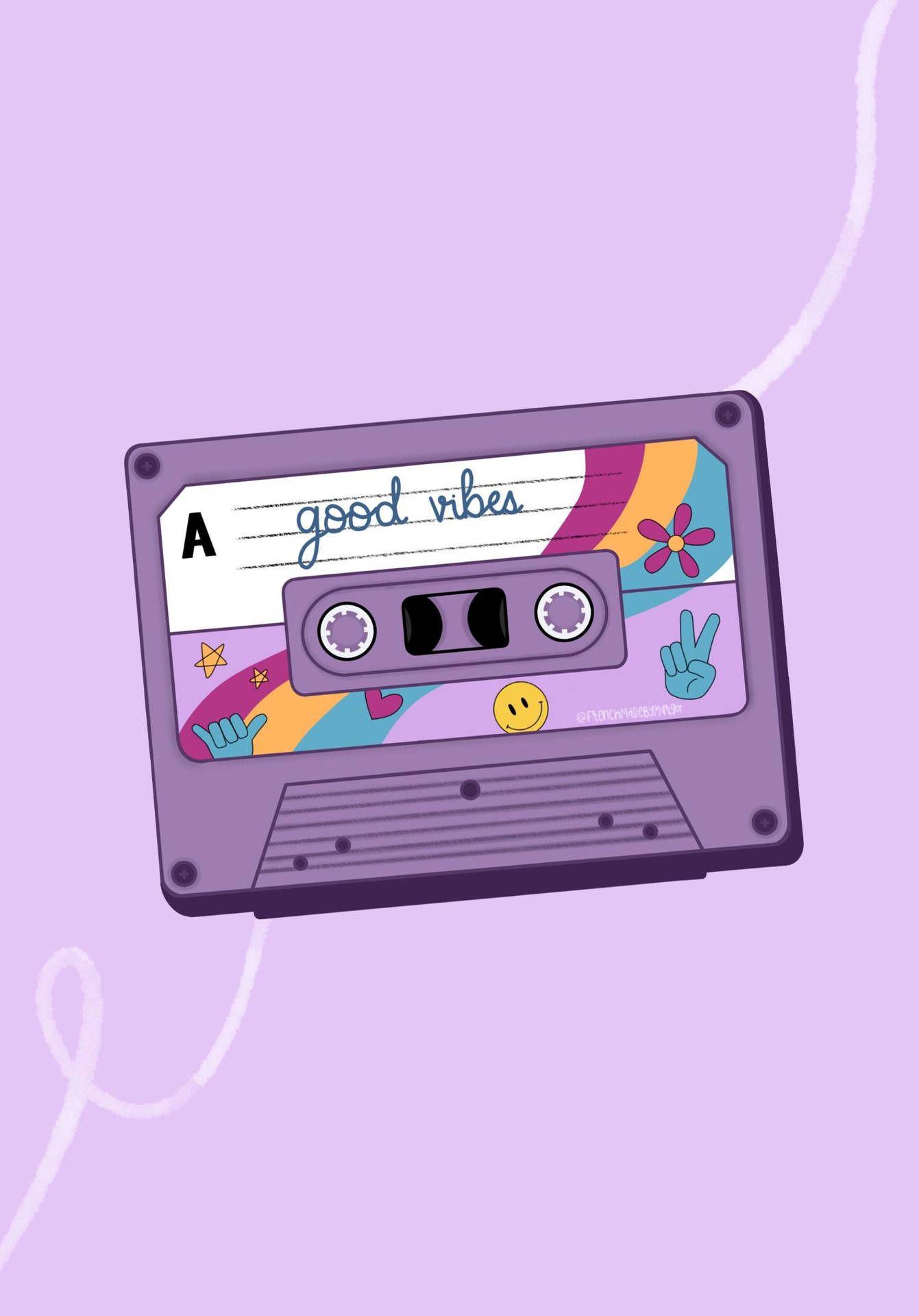 1341x1920 Download Compact Cassette Music Aesthetic Wallpaper