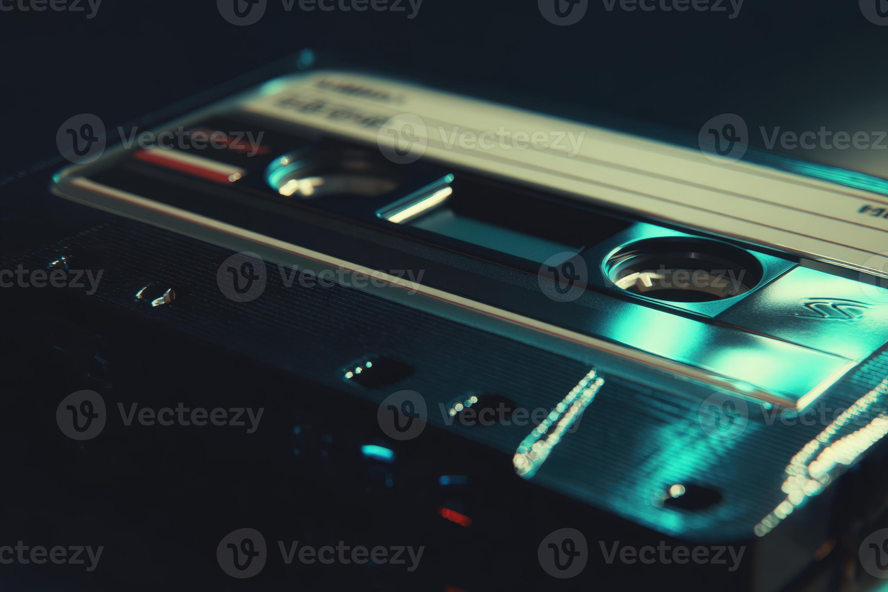 2940x1960 Cassette tape resting on a surface capturing retro music vibes and nostalgia
