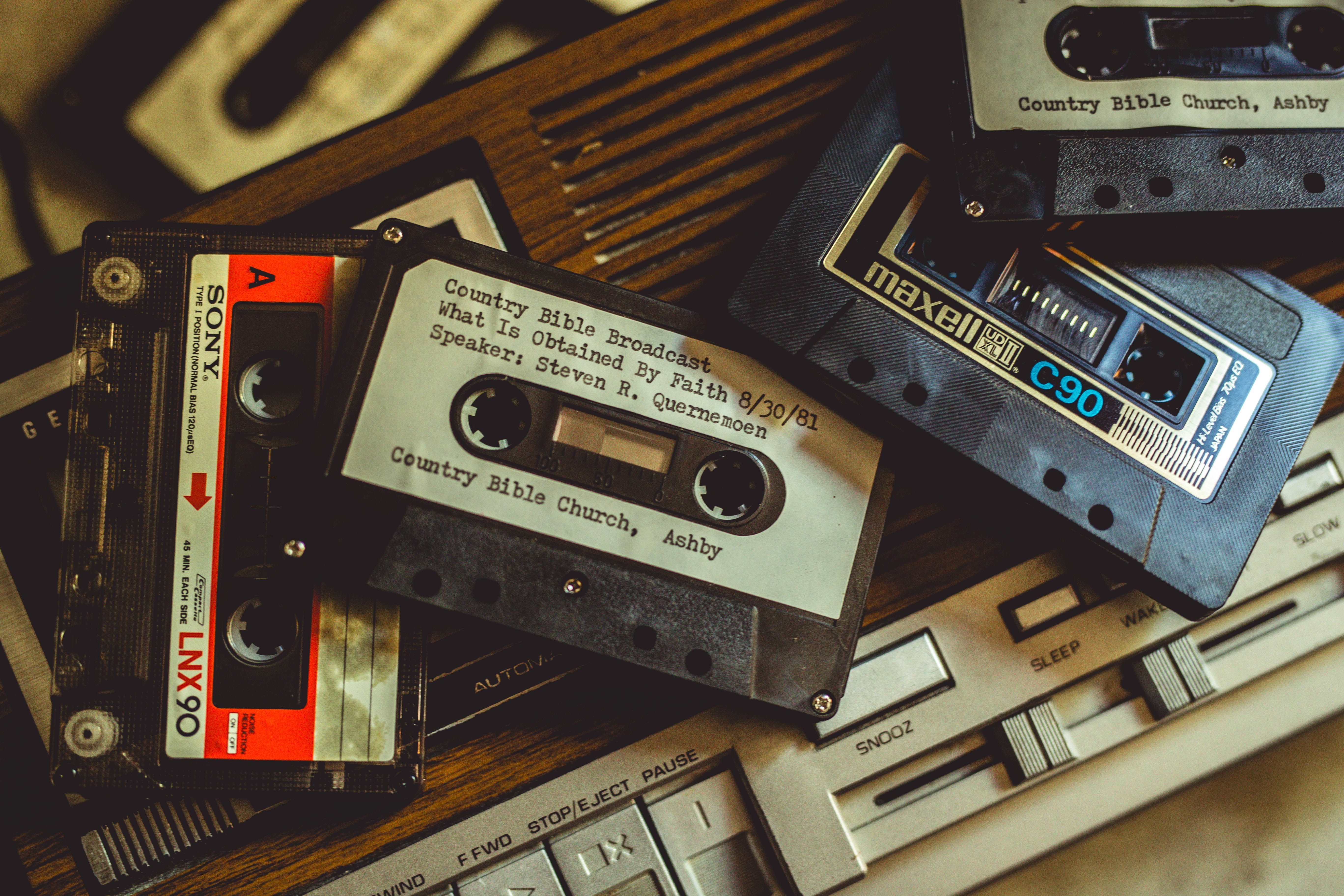 5472x3648 Vintage Cassette Tapes and Player Collection · Free