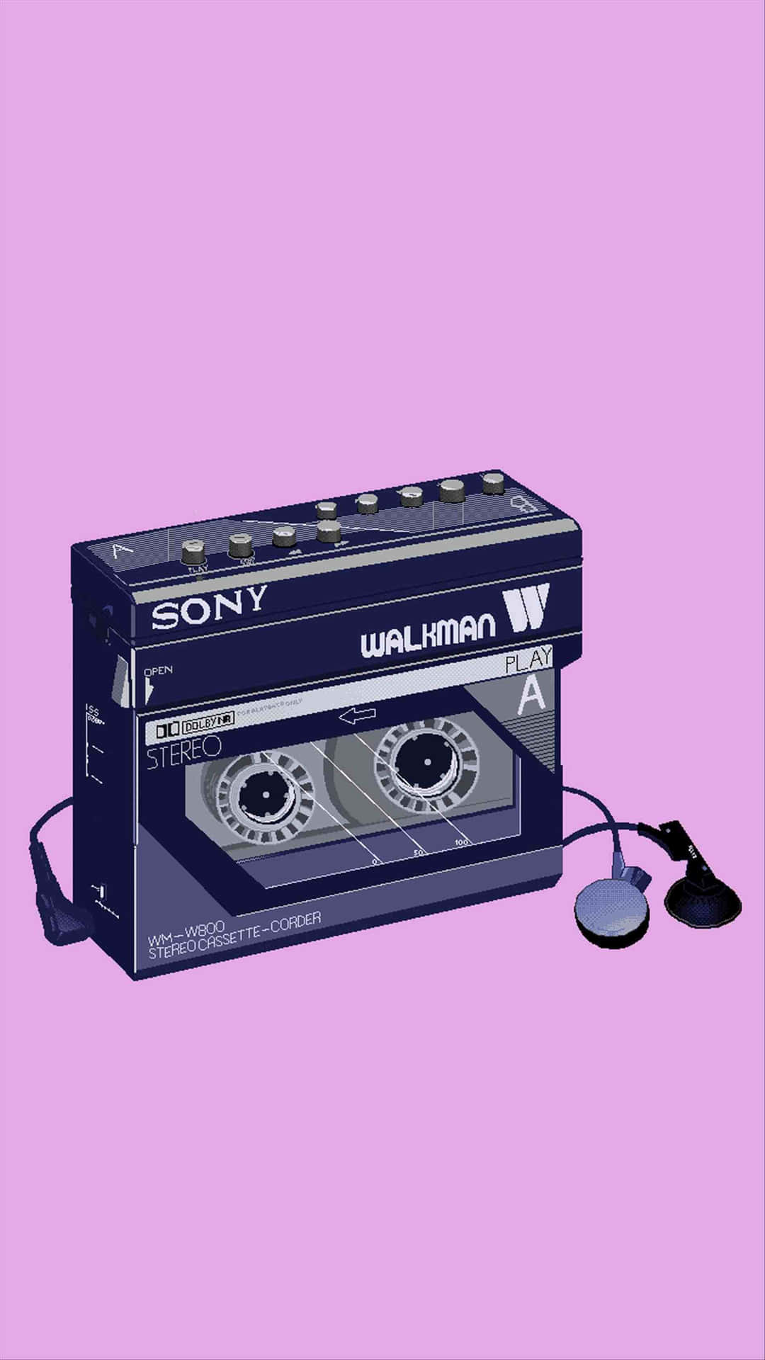 1080x1920 Download A Cassette Tape With Headphones On It