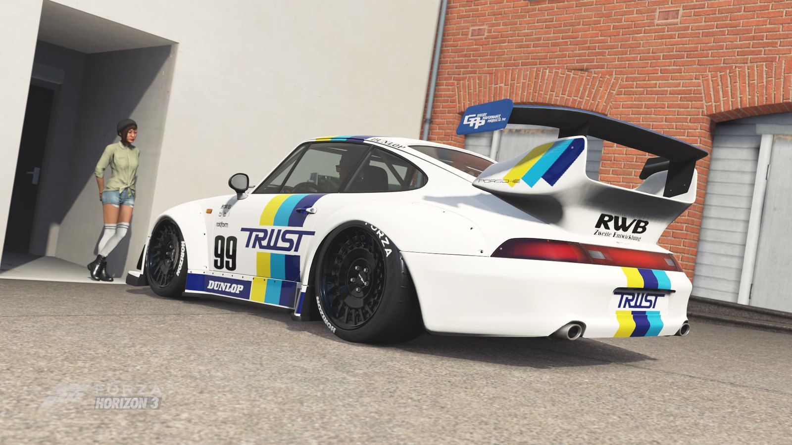 1600x900 Porsche 911. Greddy inspired livery, for the RWB Porsche Se