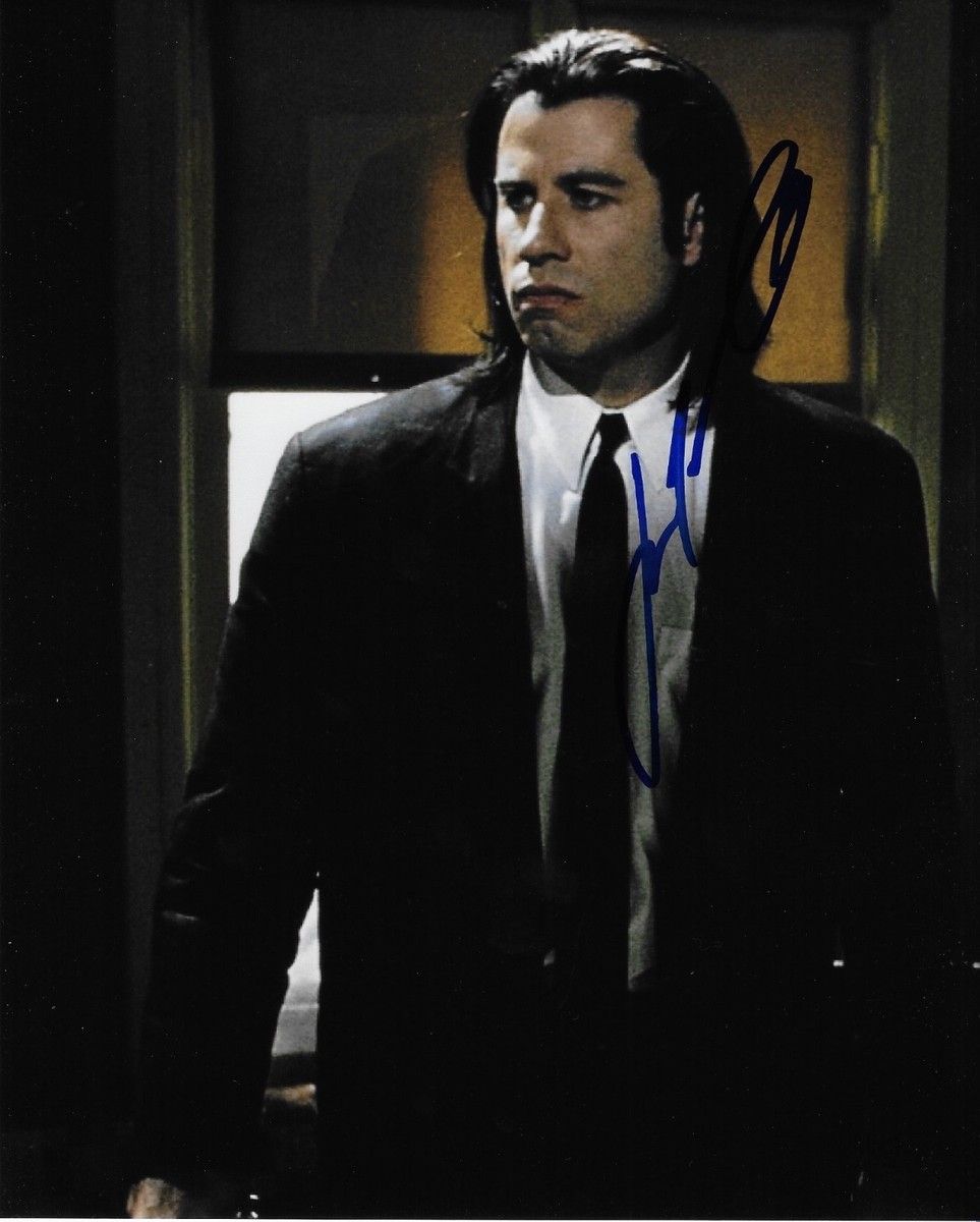 963x1200 JOHN TRAVOLTA 'PULP FICTION' VINCENT VEGA SIGNED 8X10 PICTURE *COA 4 *PROOF