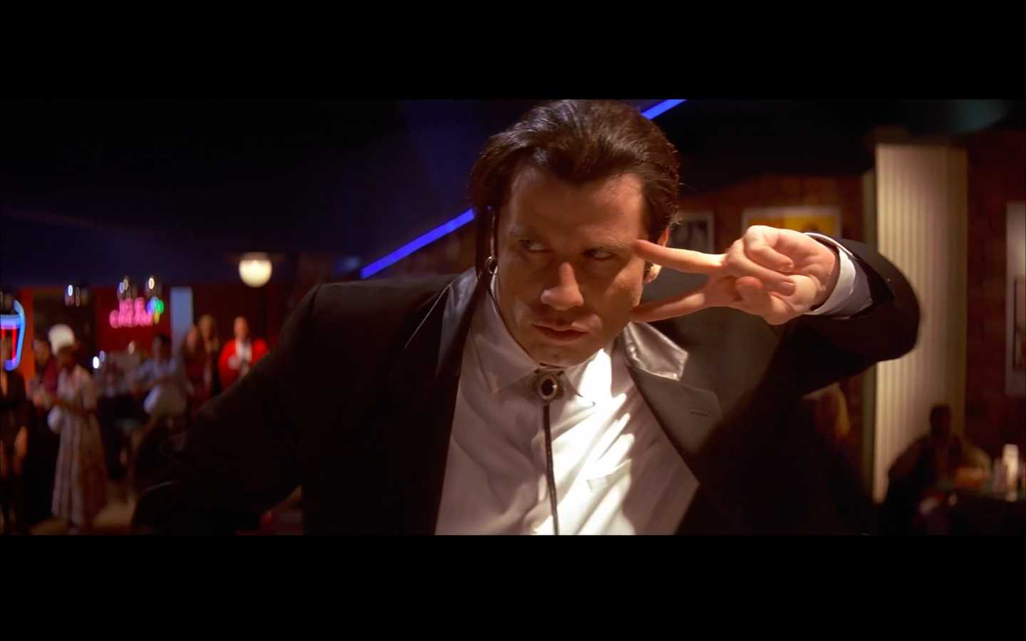 1440x900 Pulp Fiction (1994) Vincent Vega & Mia