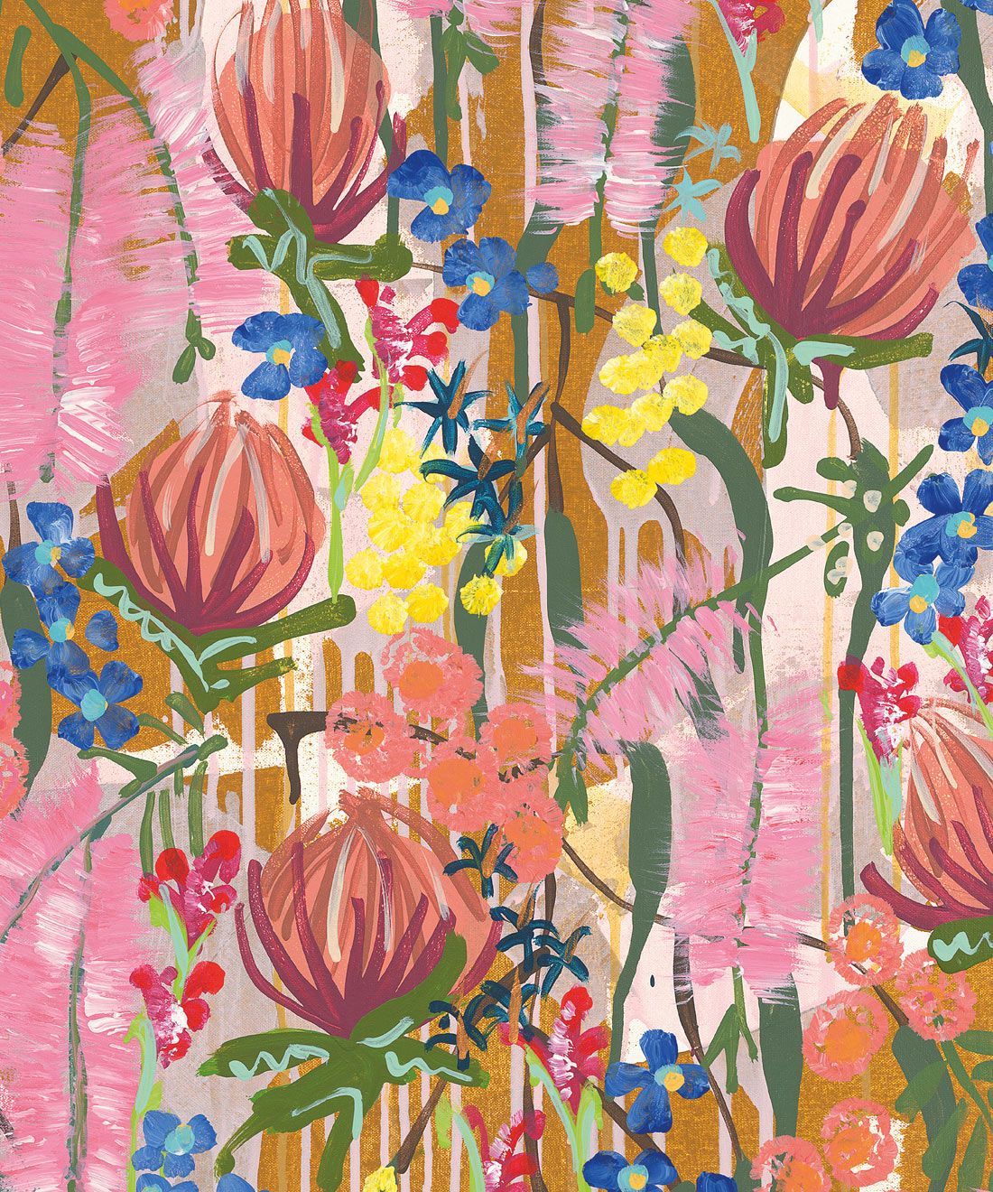 1100x1320 Acacia Mural. Milton & King