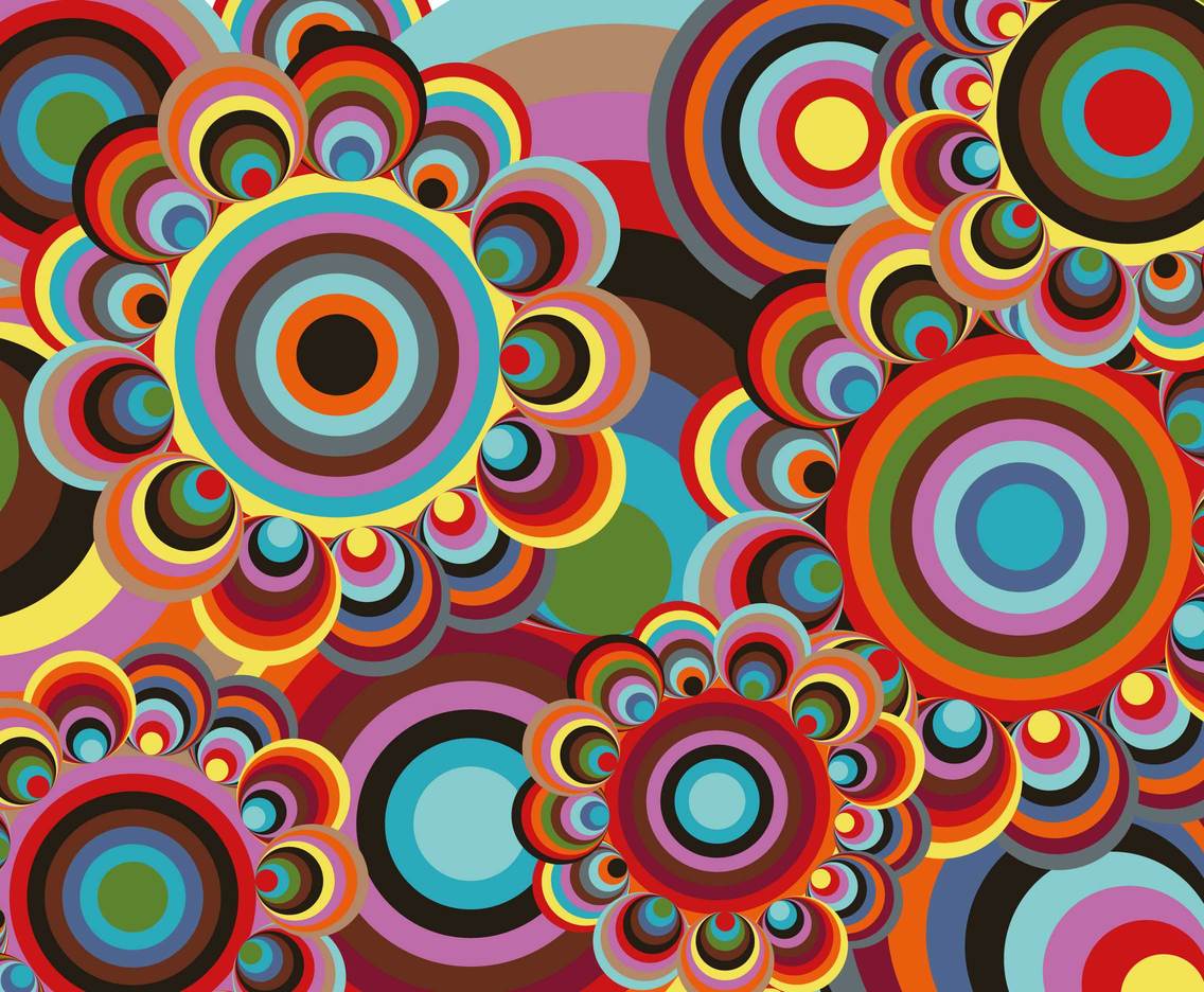 1136x936 Colorful Retro Background Vector Vector Art & Graphics