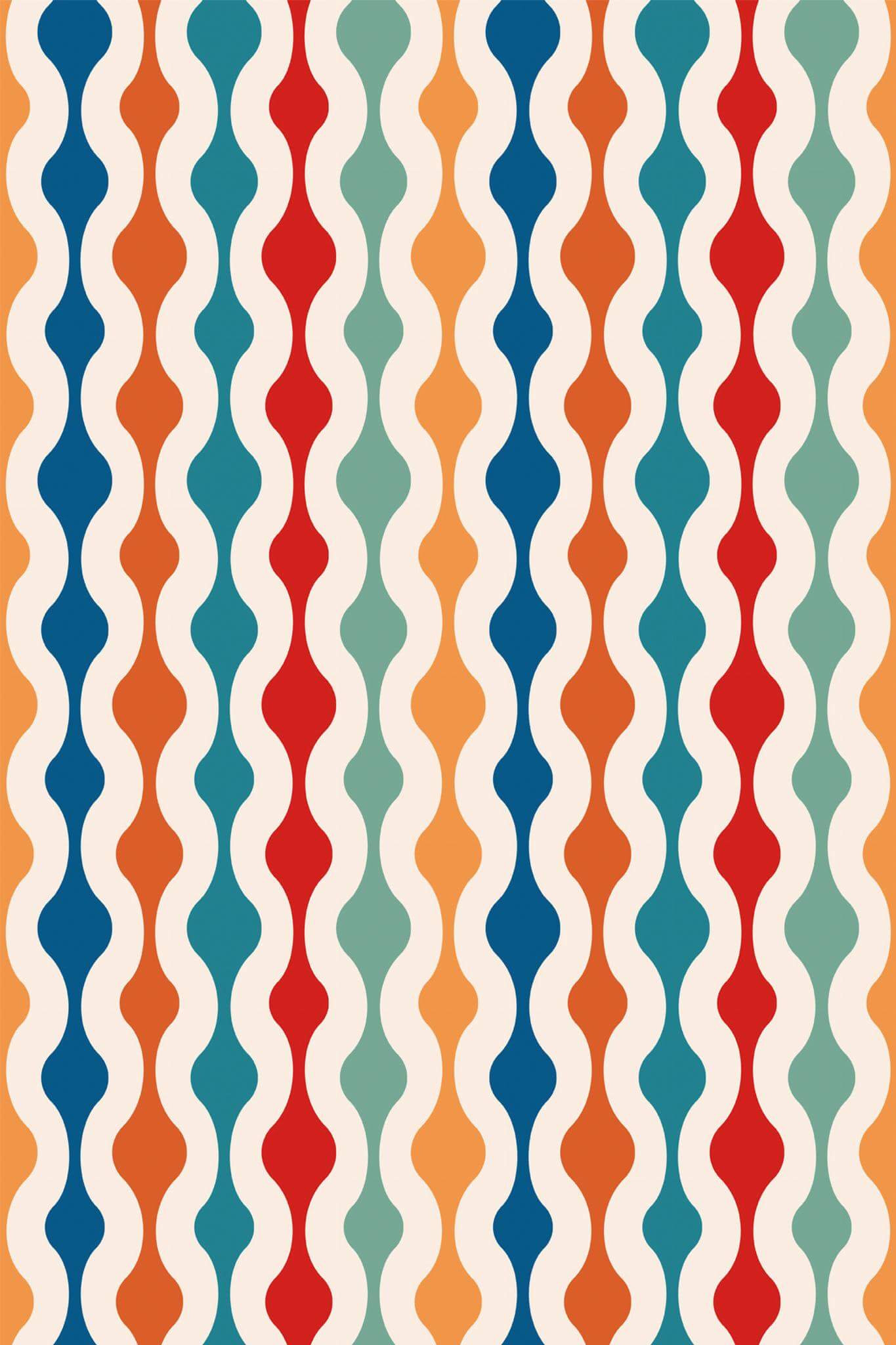 1365x2048 Colorful retro Wallpaper