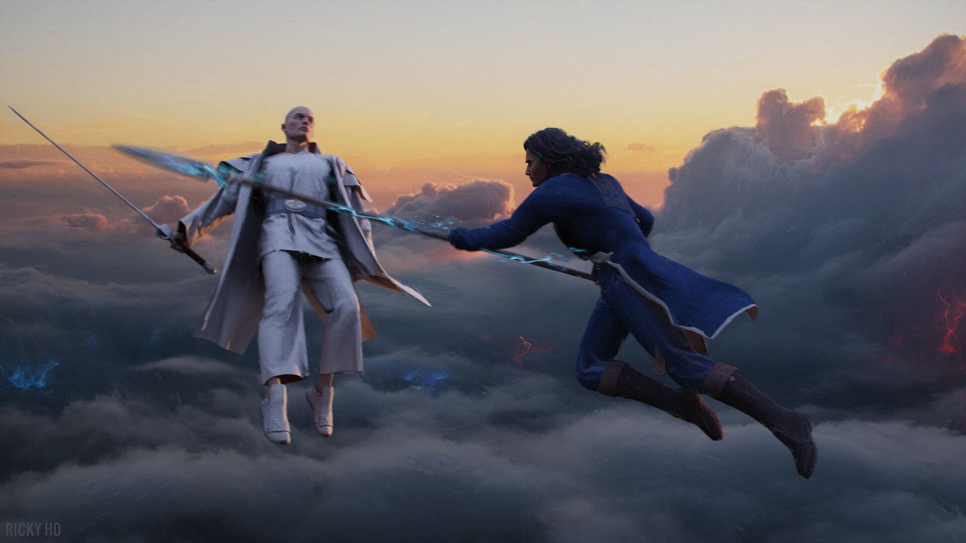 1920x1080 The Stormlight Archive: Words of Radiance Kaladin and Szeth Fight