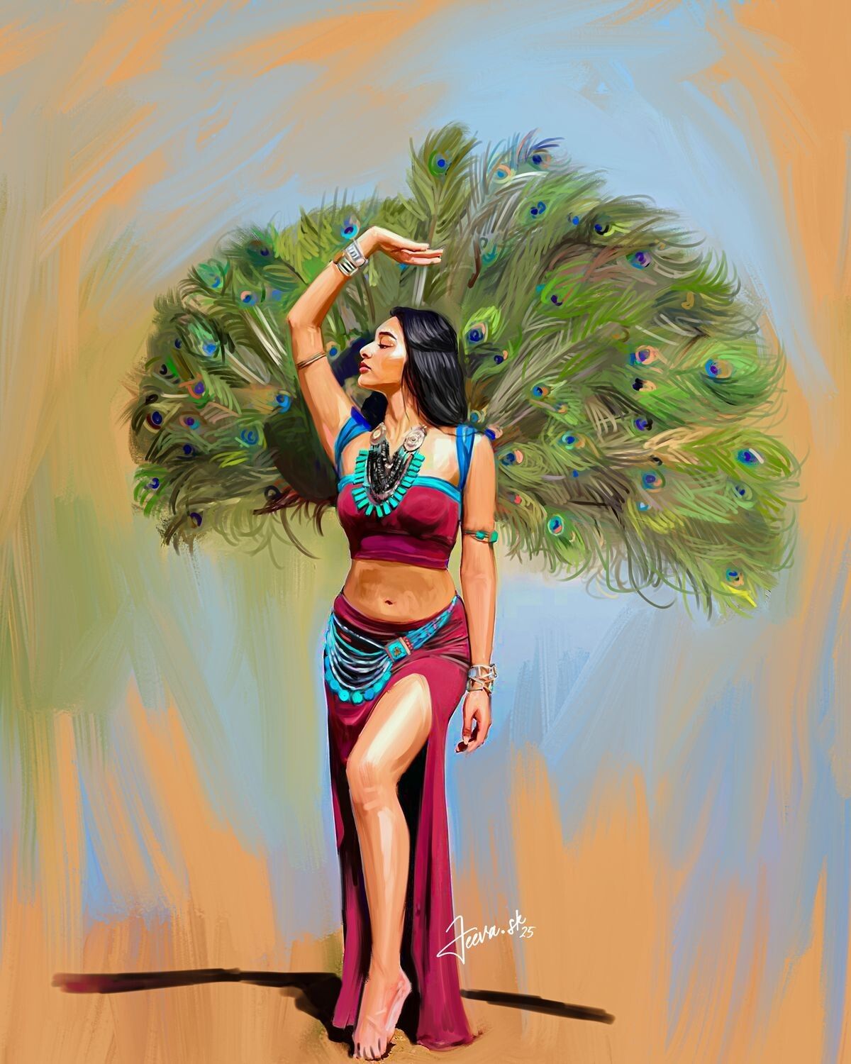 1200x1500 Actress Preity Mukhundhan Painting 2025 #preitymukhundhan #Painting