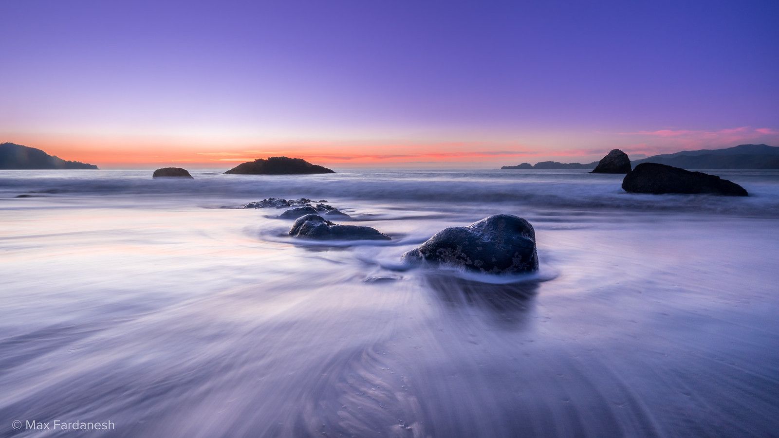 1600x900 Cold Sunset at Marshall's Beach. A cold sunset at Marshall'