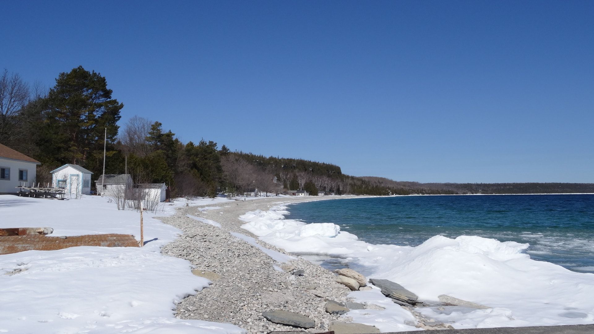 1920x1080 Free picture: cold water, ice, winter, water, shoreline, sea, landscape, barrier