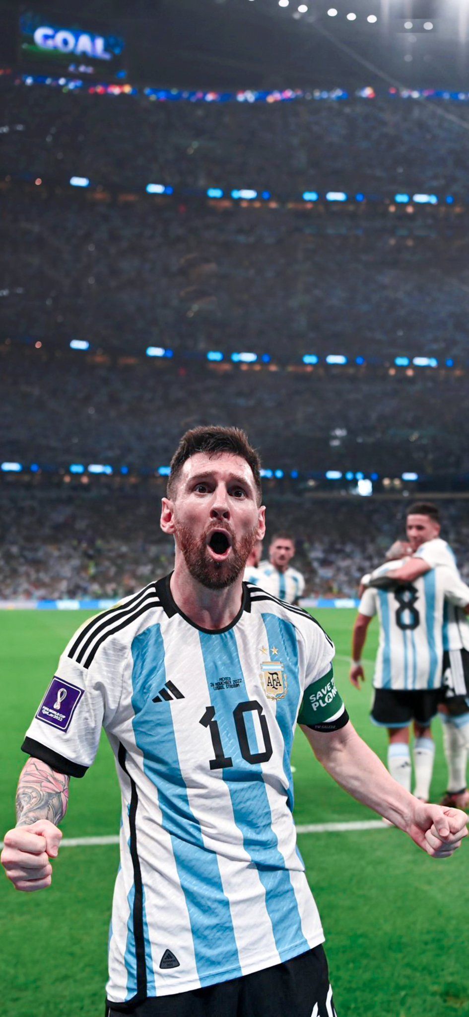 945x2047 Free Download FIFA World Cup Qatar 2022 Argentina vs Mexico Messi 4K & HD Wallpaper for iPhone & Android Phones
