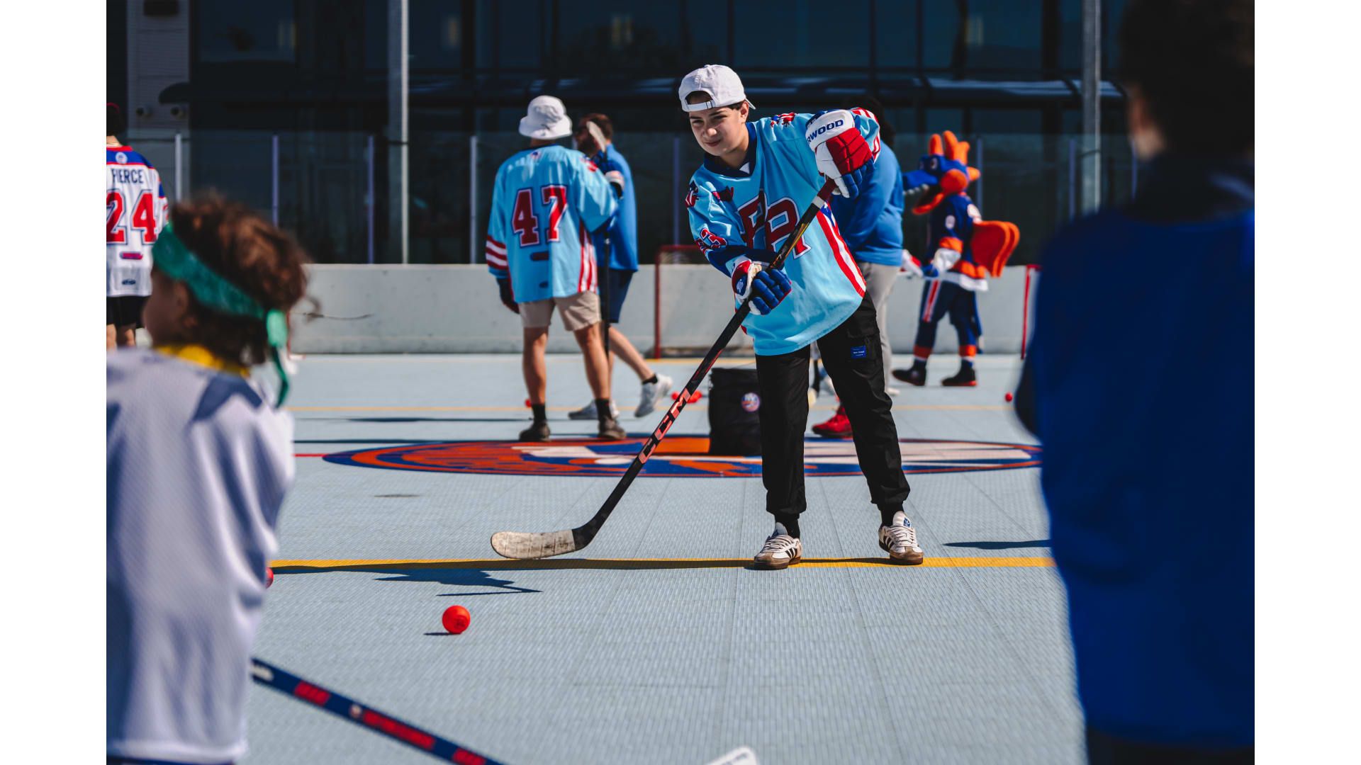 1920x1080 PHOTOS: Islanders Try Street Hockey in partnership with the Puerto Rican Ice Hockey Association. New York Islanders