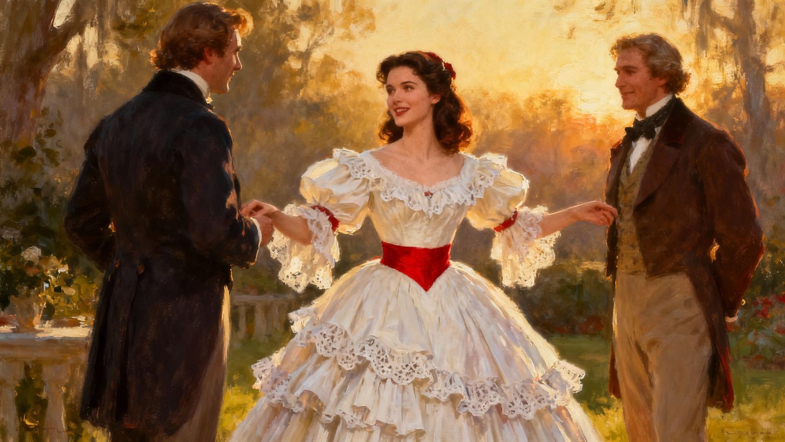 1600x900 Scarlett O'Hara in Opening Scene Gown