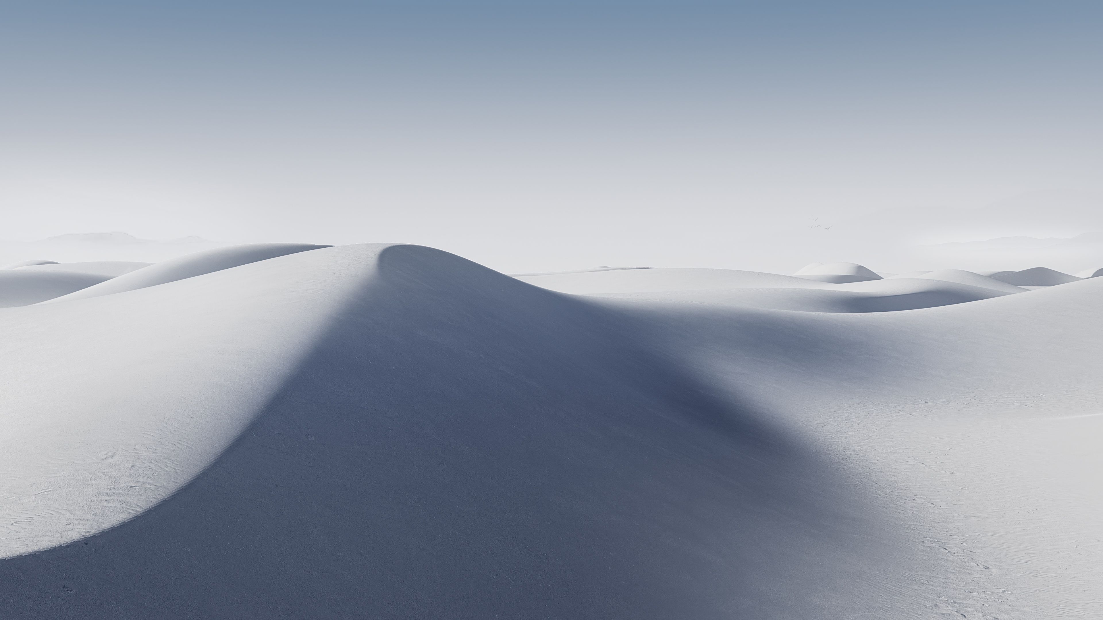 3840x2160 Sand Dunes Wallpaper 4K, White aesthetic, Minimalist, 5K