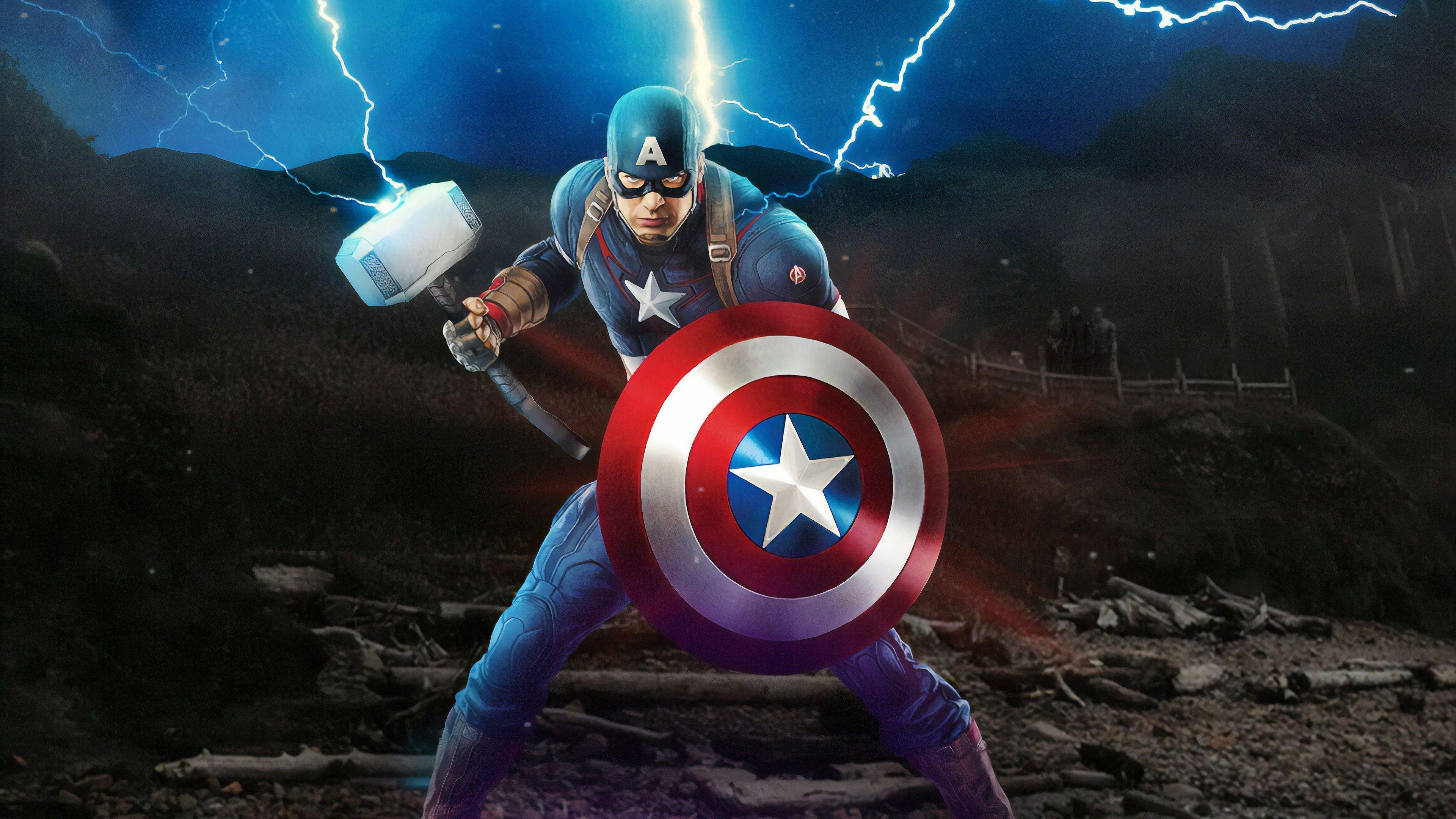3840x2160 Captain America Avengers Endgame