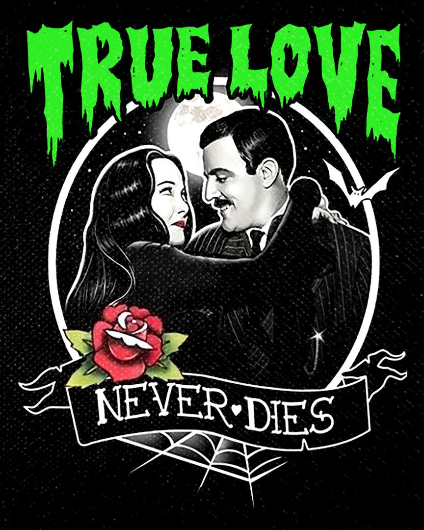 864x1080 Gomez and Morticia Addams Love 4x5 Color Patch
