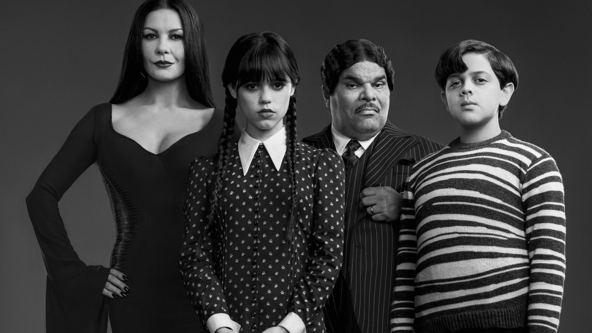 1920x1080 Jenna Ortega Wednesday Christina Ricci Catherine Zeta Jones Morticia Addams Luis Guzman Gomez Addams Jamie McShane Sheriff Donovan Galpin HD Wednesday Wallpaper