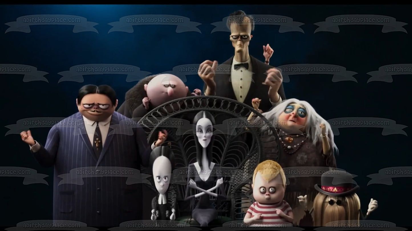 1445x813 The Addams Family 2 Gomez Lurch Wednesday Cousin It Edible Cake Topper