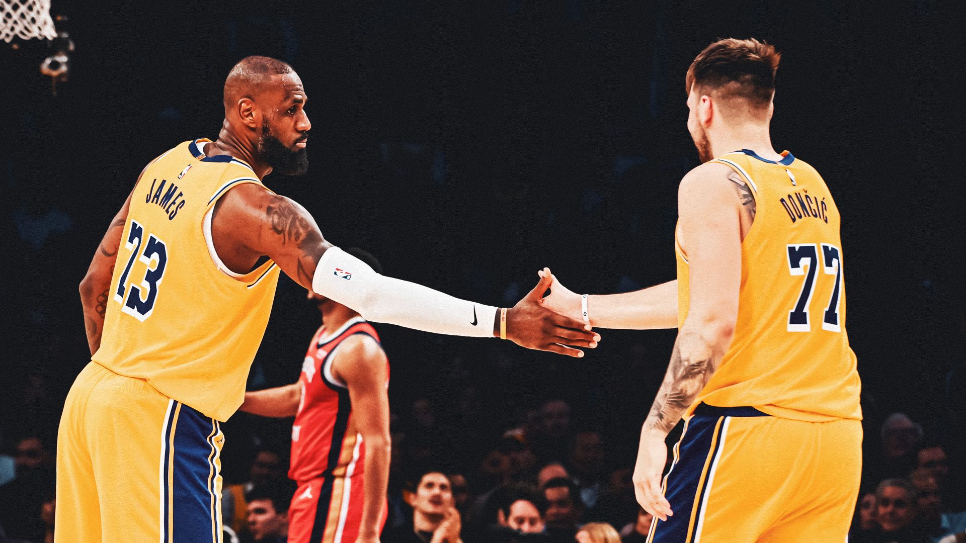 1920x1080 HD Wallpaper: LeBron James & Luka Dončić Unite on the Courtx1080