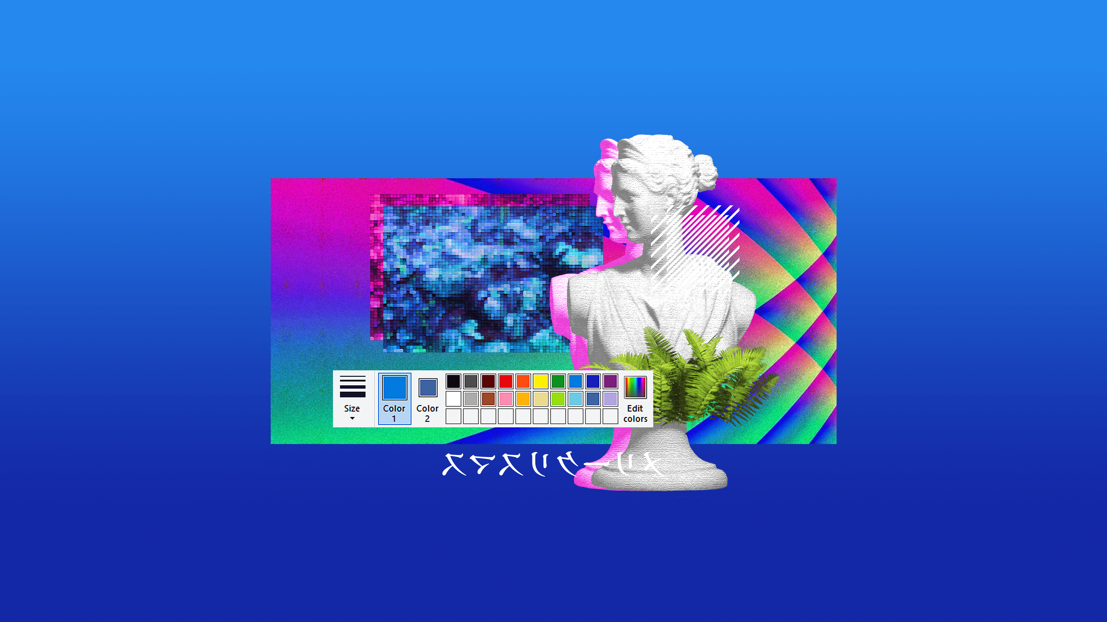 3840x2160 Vaporwave Minimal Wallpaper