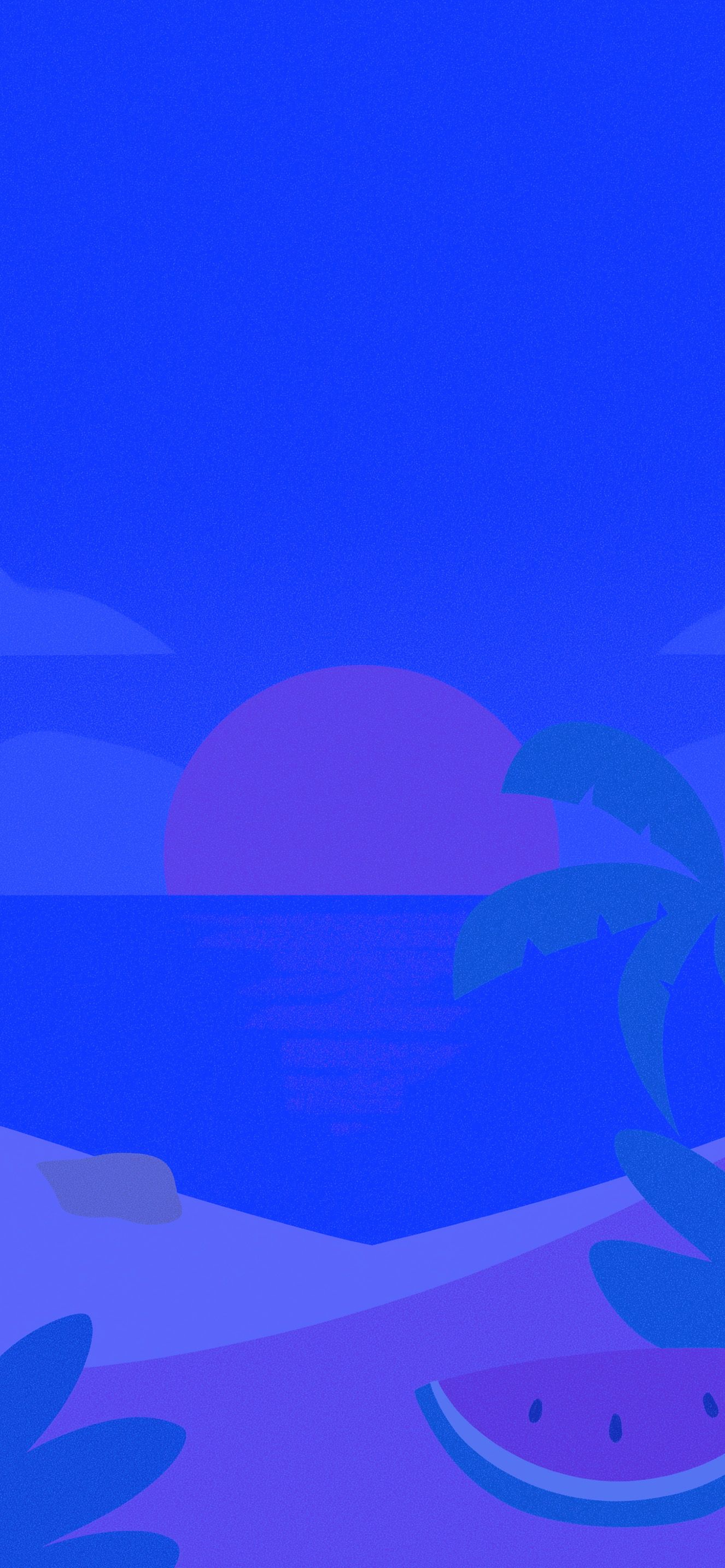 1326x2868 Summer Sunset Watermelon Beach Minimal Wallpaper iPhone HD