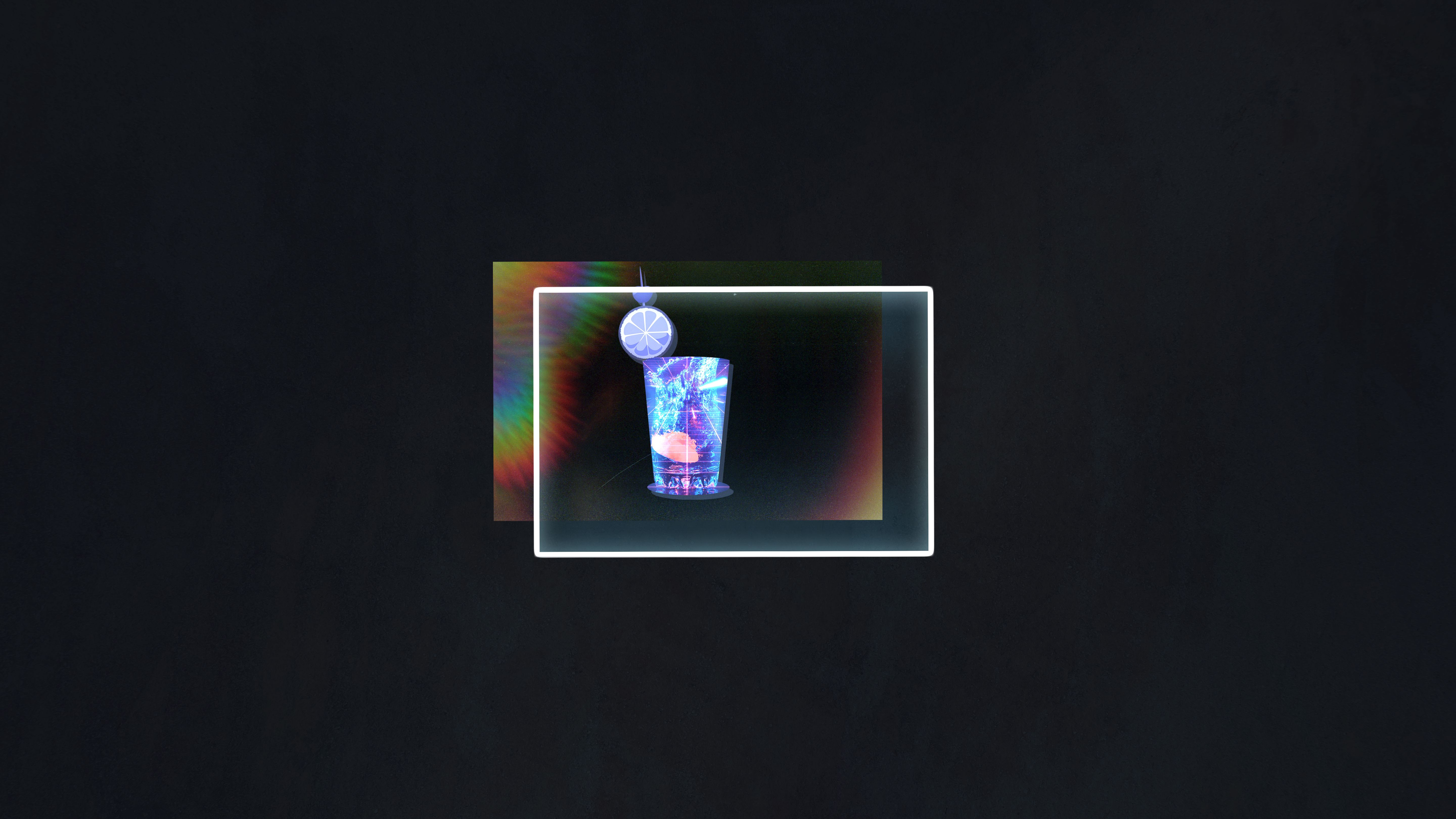 5760x3240 Desktop wallpaper: Vaporwave, Artistic, Cocktail, Drink, Outrun 4K free download for PC. 1010862