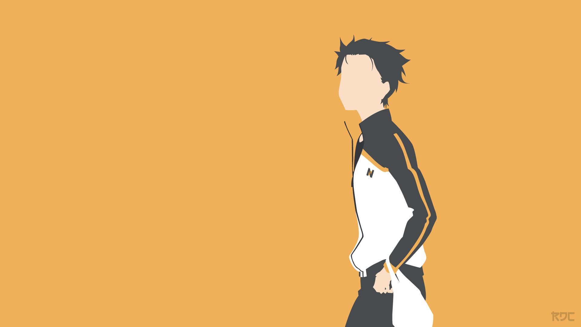 1920x1080 Phone wallpaper: Subaru Natsuki, Anime, Re:zero Starting Life In Another World, Minimalist 915334