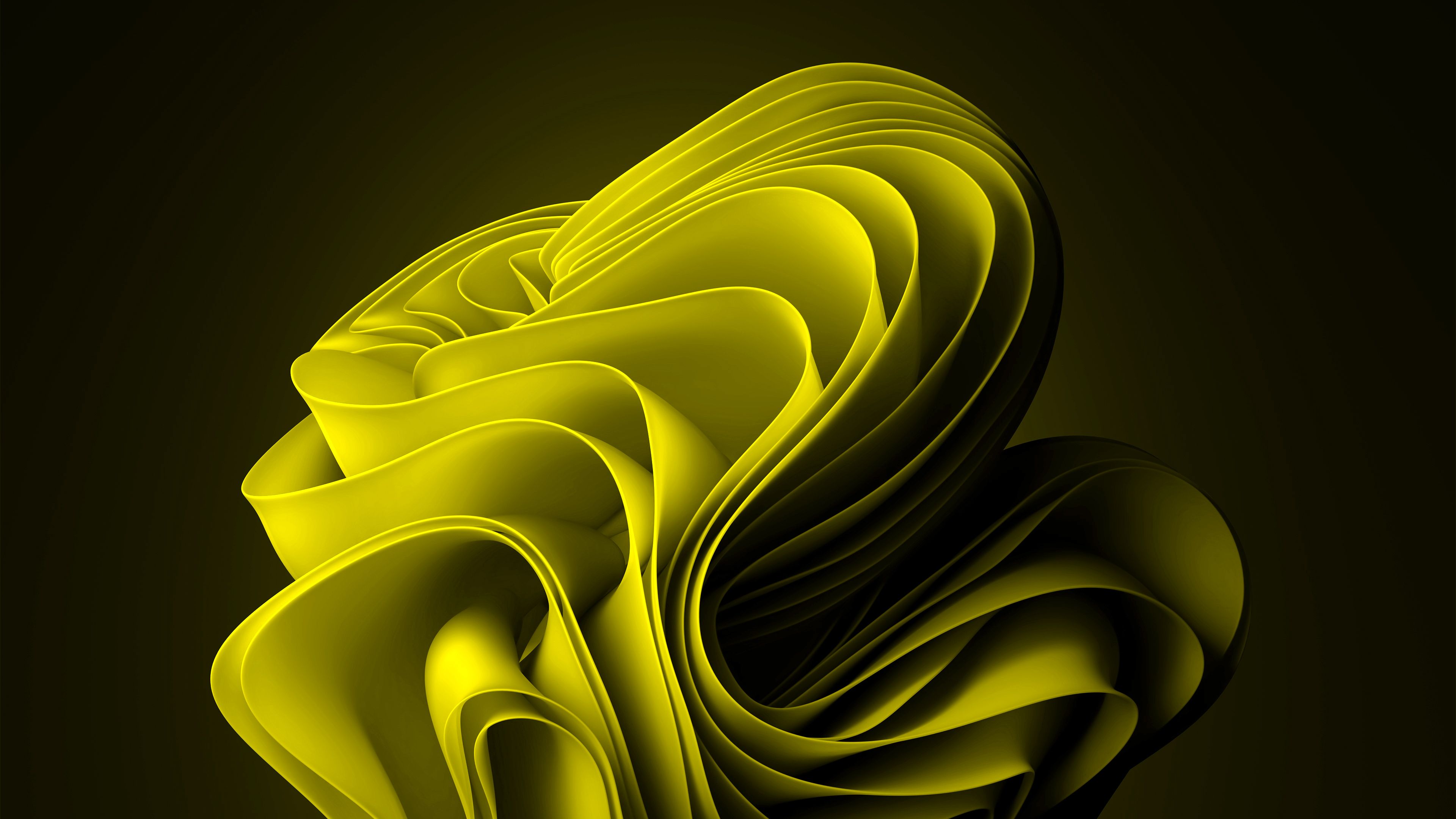 3840x2160 Light Yellow Windows 11 Logo 4K HD Windows 11 Wallpaper