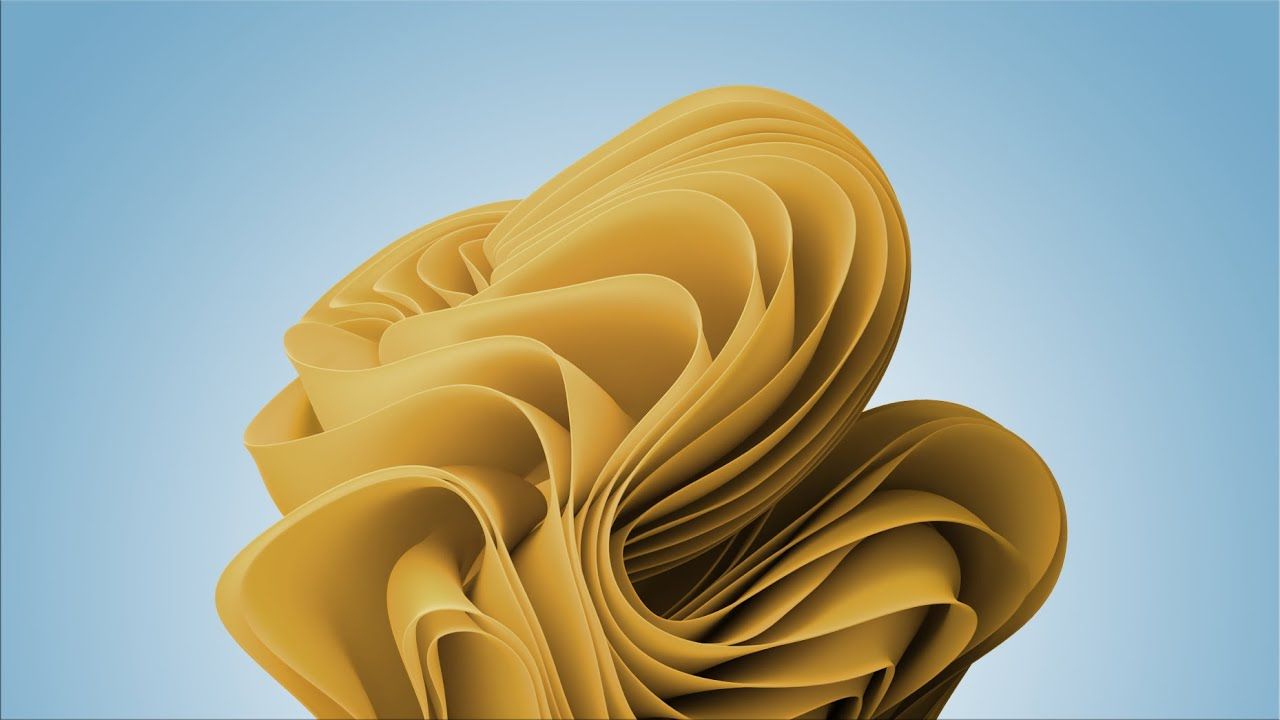 1280x720 Windows 11 Yellow Wallpaper
