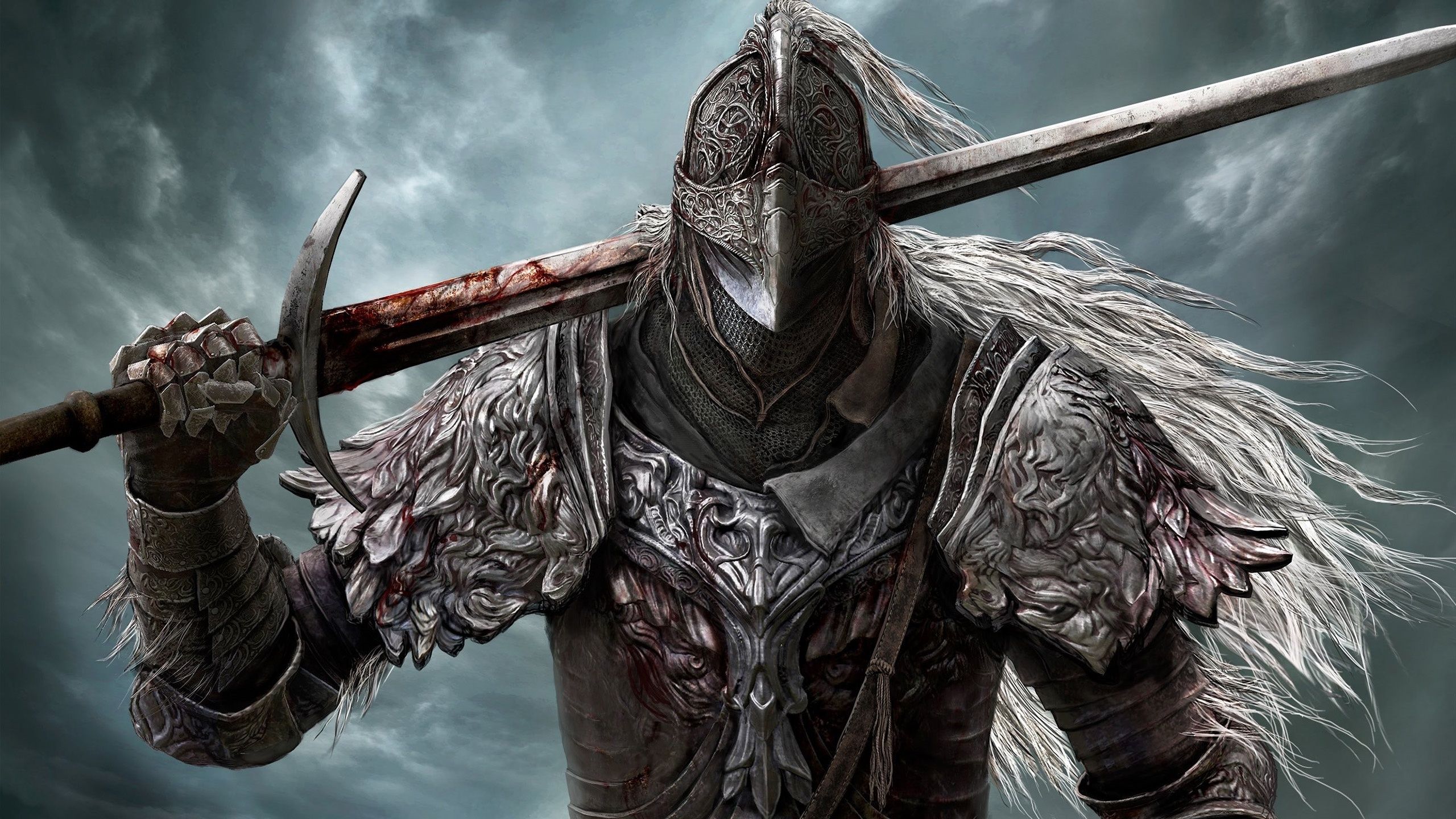 2560x1440 Wallpaper sword, armor, helmet, knight, Elden Ring for mobile and desktop, section игры, resolution 2560x1440