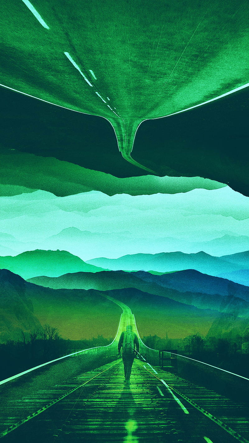 800x1422 Blue Girl, purple, Isolation, abstract, adventure, climbing, explore, hiking, HD phone wallpaper