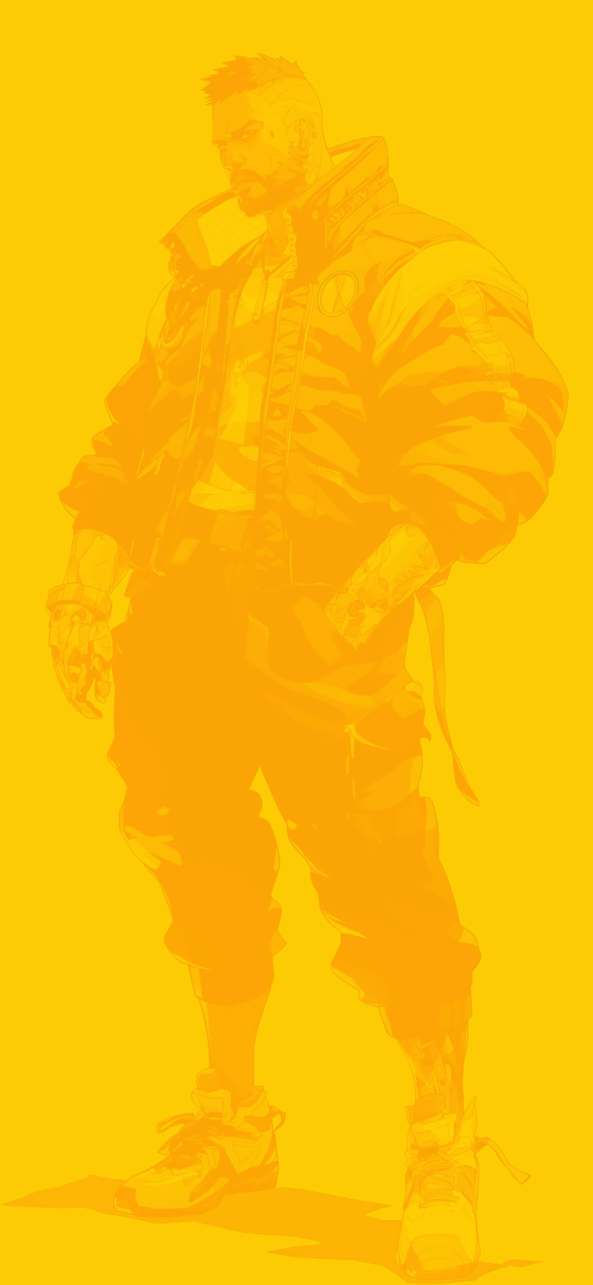 1183x2560 Cyberpunk 2077 Epic Dude Wallpaper: Light Up Your Screen!