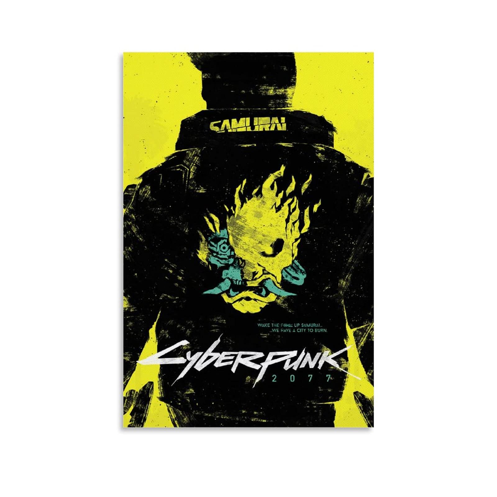 1600x1600 GHRF Cyberpunk 2077 Wallpaper Yellow Canvas Art Poster and Wall Art Picture Print Modern Family Room Decor Poster 16 x 24 Inches (40 x 60 cm) : Amazon.de: Home & Kitchen