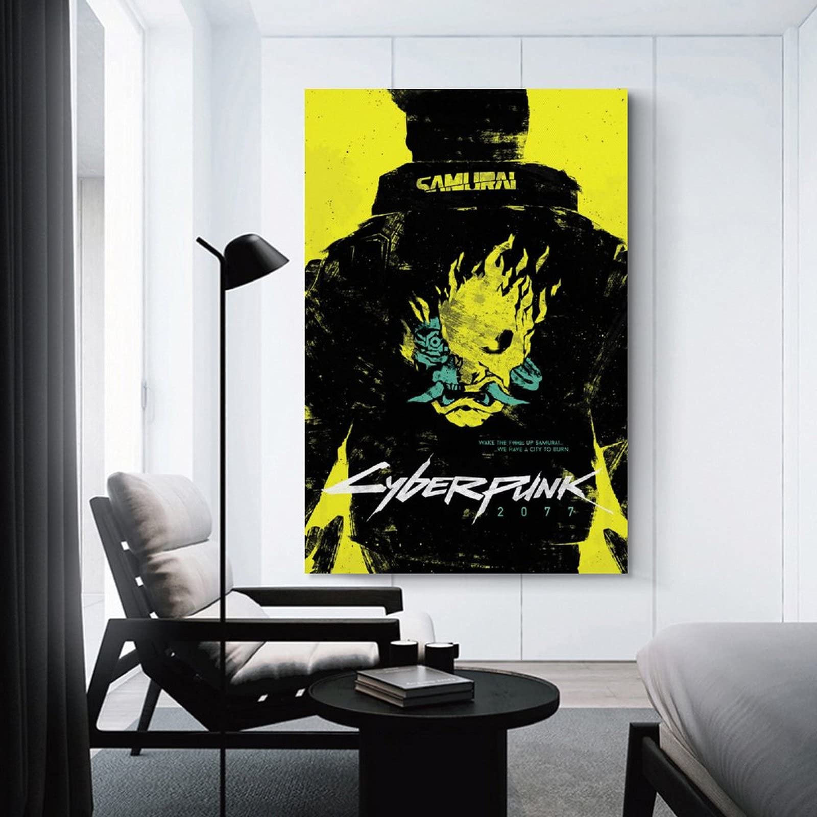 1600x1600 GHRF Cyberpunk 2077 Wallpaper Yellow Canvas Art Poster and Wall Art Picture Print Modern Family Room Decor Poster 16 x 24 Inches (40 x 60 cm) : Amazon.de: Home & Kitchen