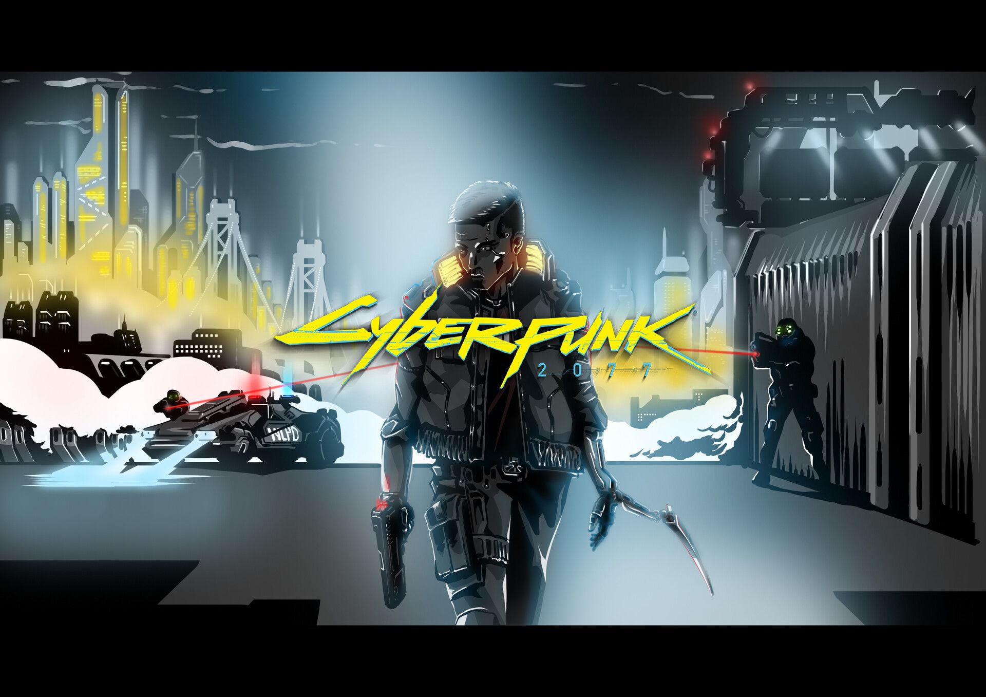 1920x1357 'Your Night City' Cyberpunk 2077 Illustration Contest Submission Search