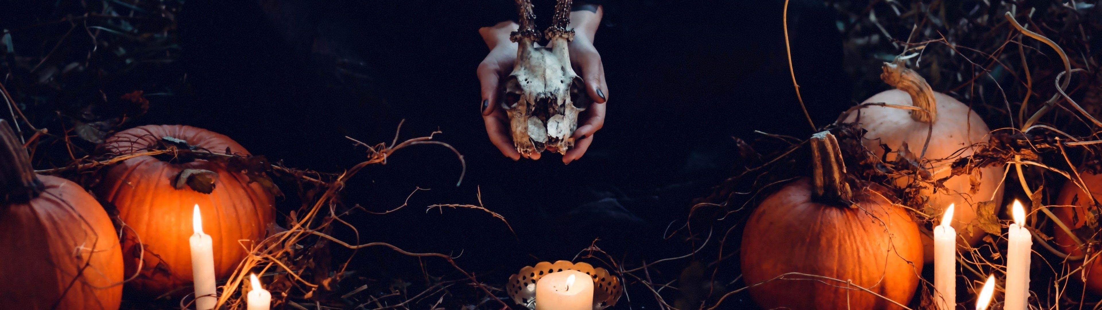 3840x1080 Halloween Wallpaper