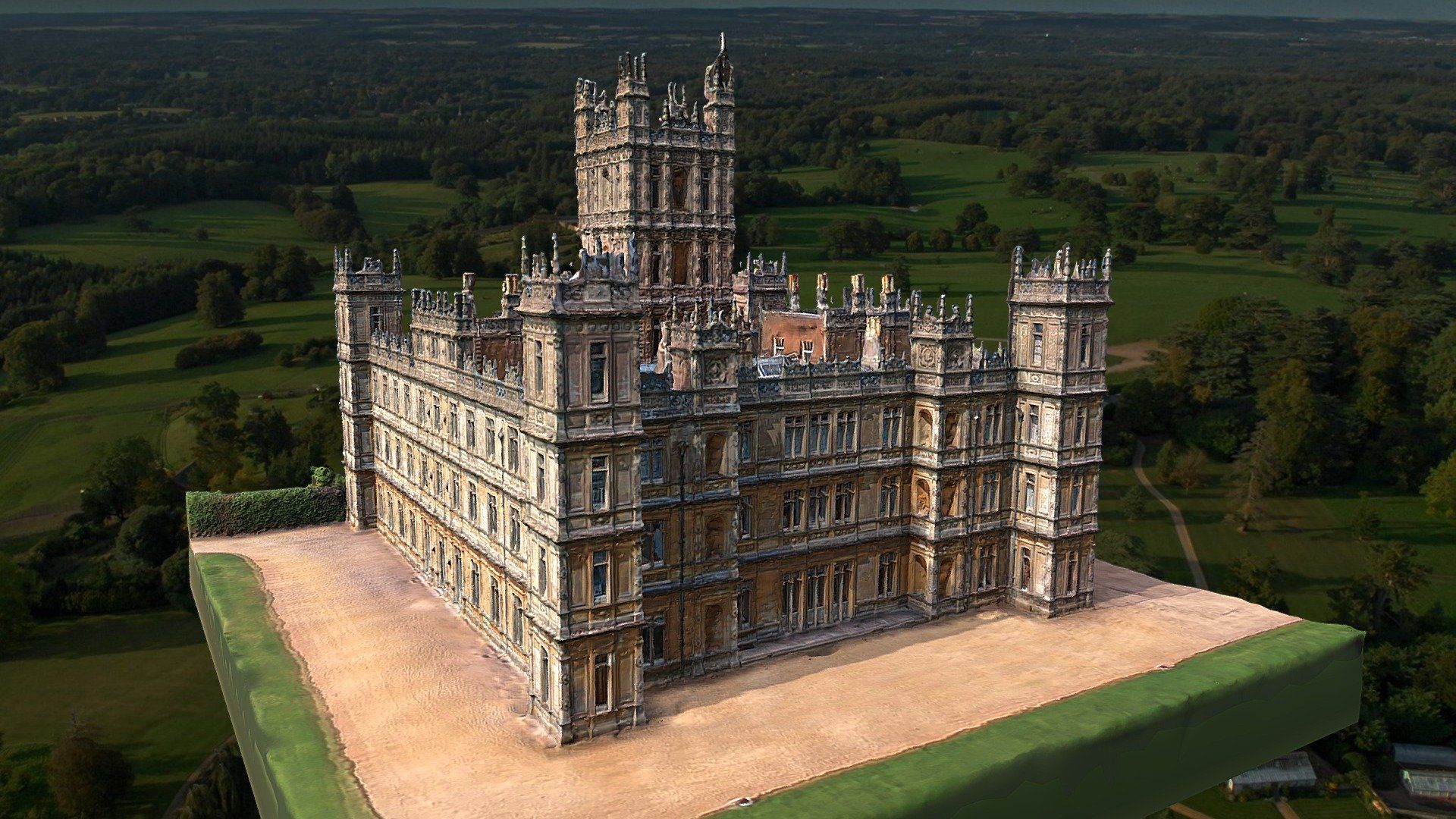 1920x1080 Highclere Castle Free 3D model by LZCreation [d144db1]