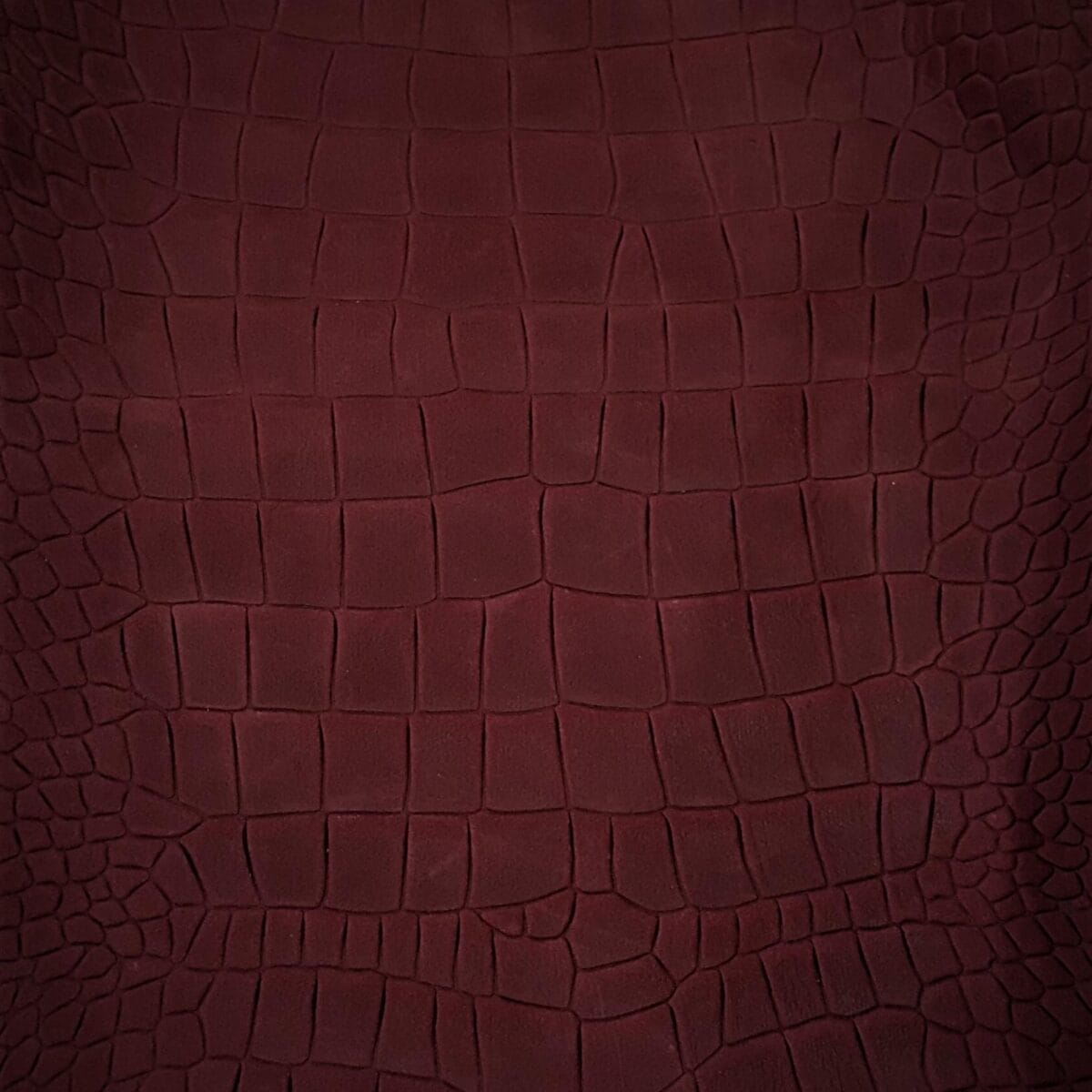 1200x1200 Crocodile Belly Embossed Cow Nubuck Leather 3 oz