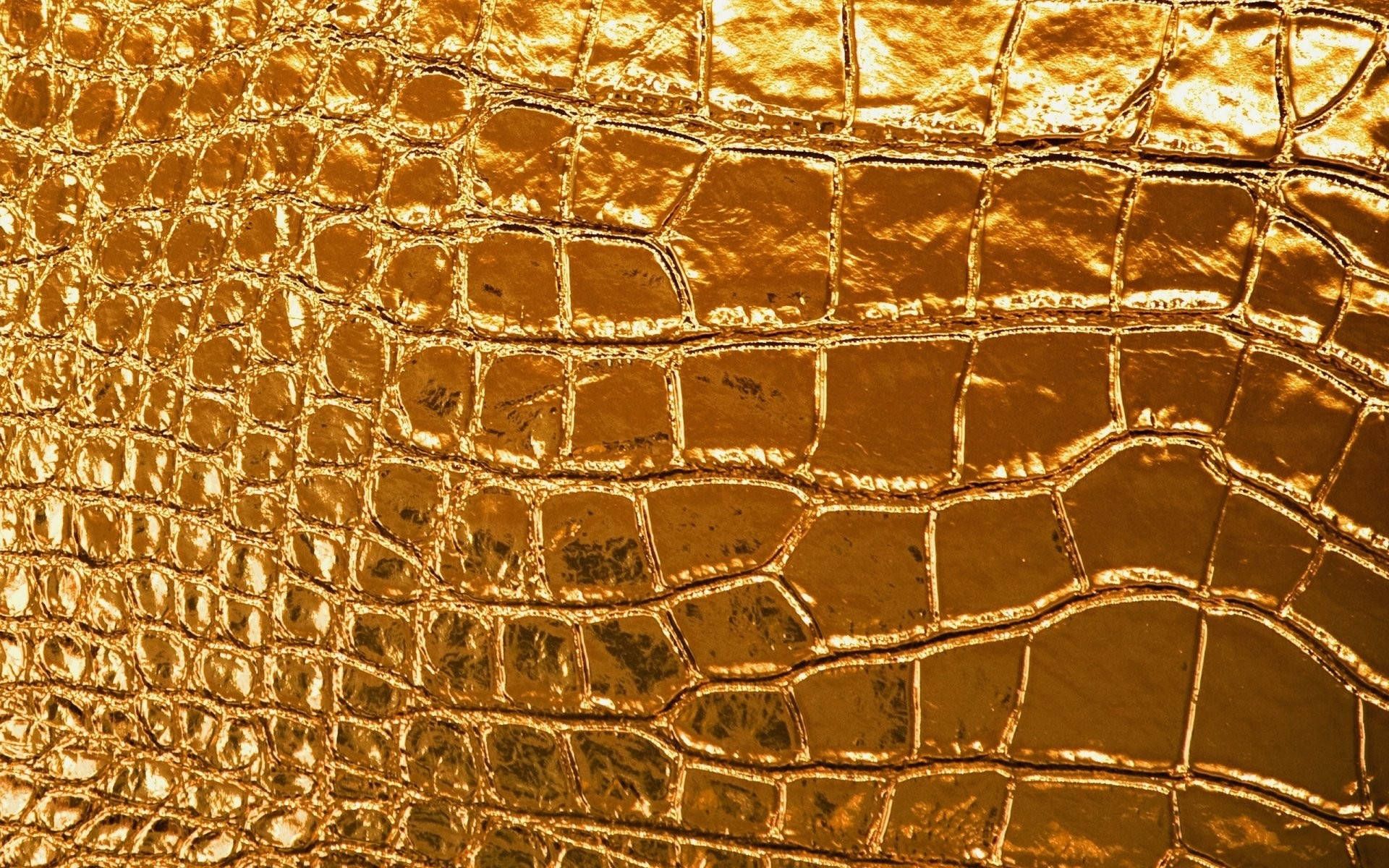 1920x1200 Download Gold Texture Crocodile Skin Wallpaper
