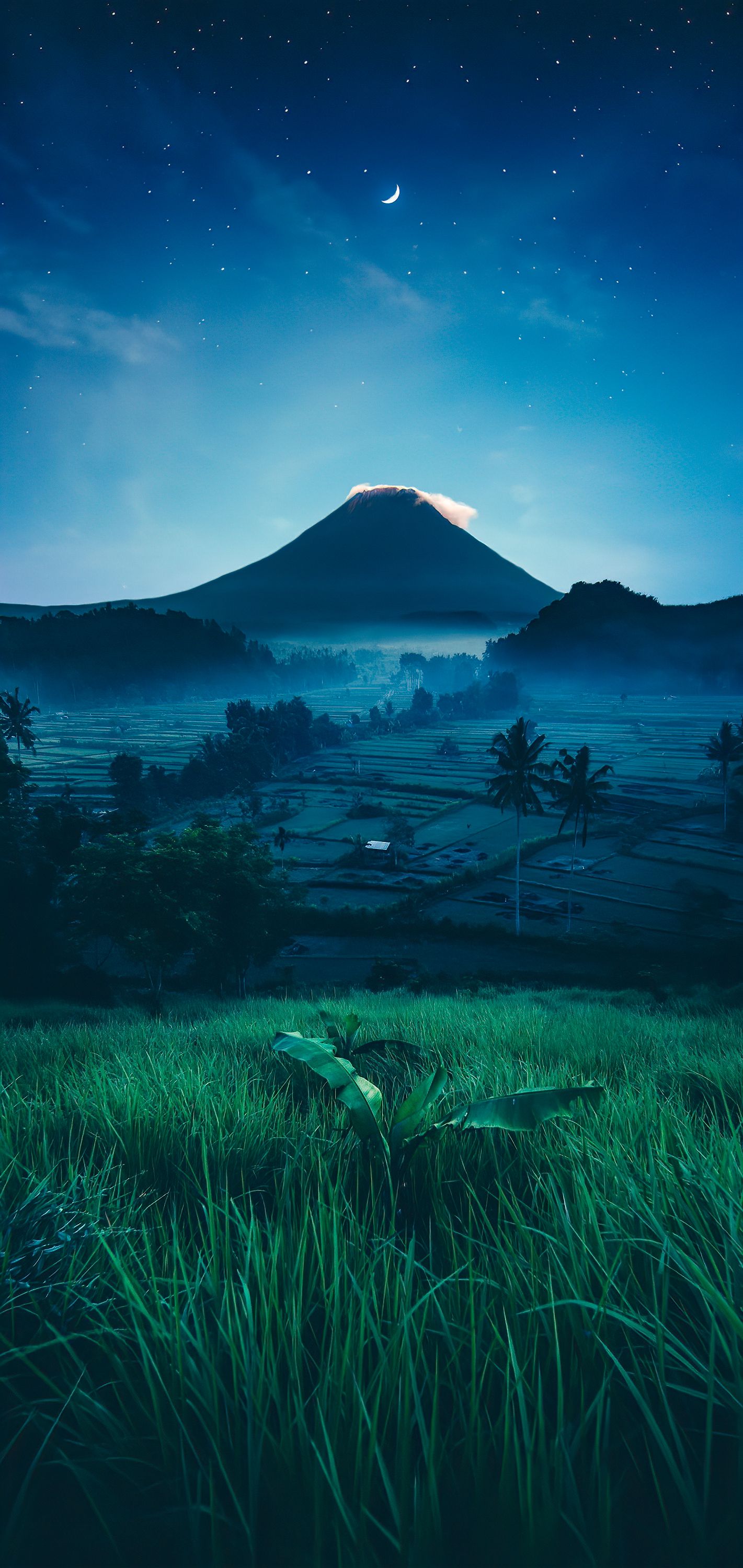 1421x3000 Wallpaper Bali Volcanoes, Mount Agung, Mount Batur, Bali Harmony Retreat, Volcano, Background Free Image